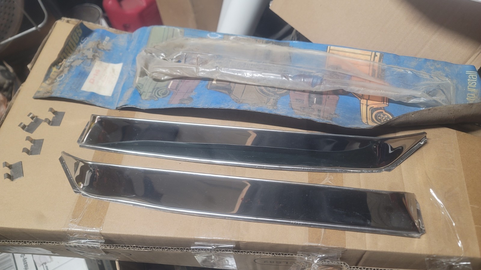 1972 73 74 75 76 77 78 79 Datsun 620 Vent Shades NOS Door Accessory Trim Molding 1972 73 74 75 76 77 78 79 Datsun 620 Vent Shades NOS Door Accessory Trim Molding