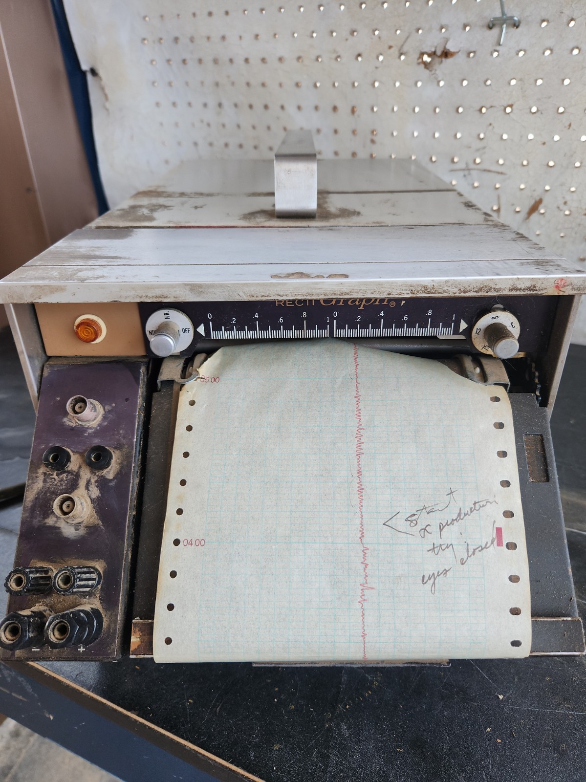 Vintage Esterline Angus RECTIGRAPH Analog Strip Chart Recorder Lab Data Logger
