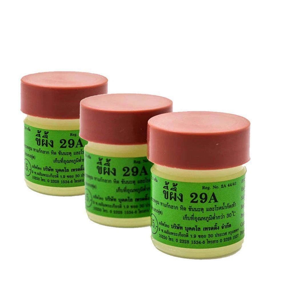 3 botlles Authentic Thai herbs 29A Ointment anti-fungal cream herb