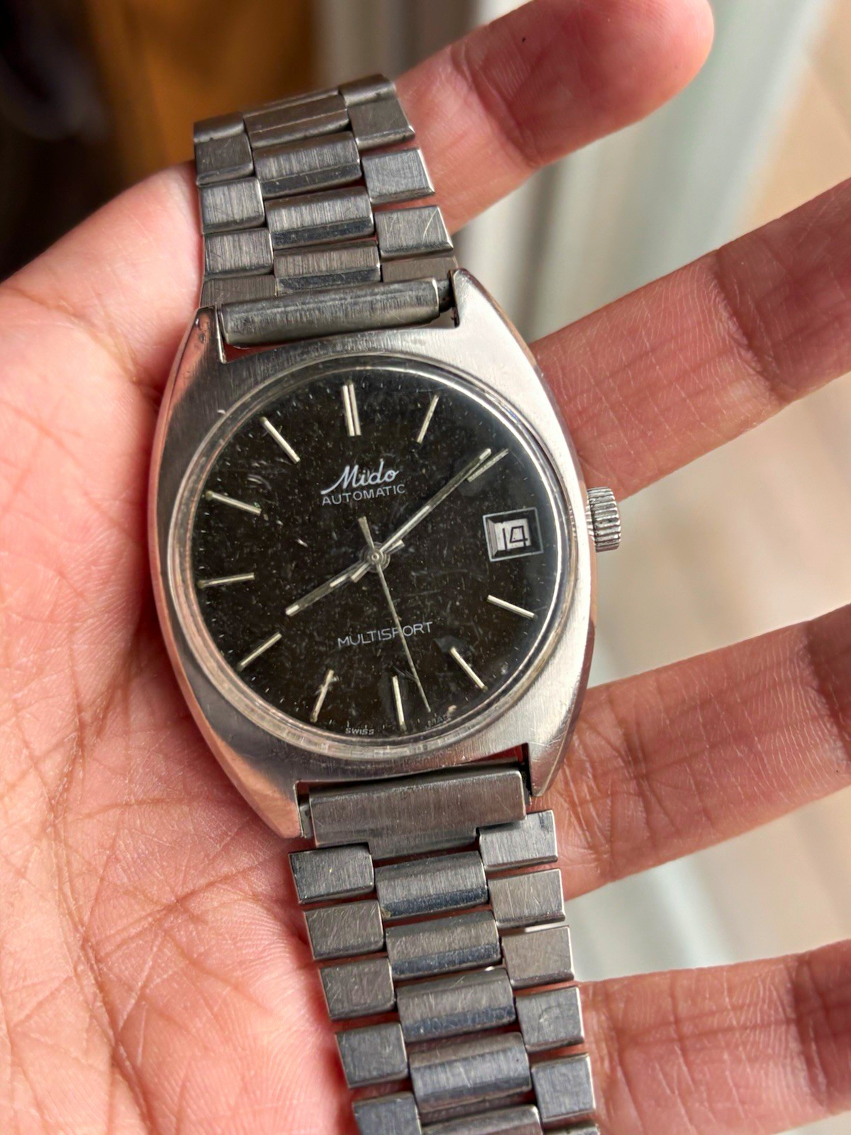 Mido Multifort Automatic Black Dial Date Analog Stainless Steel Bracelet Watch