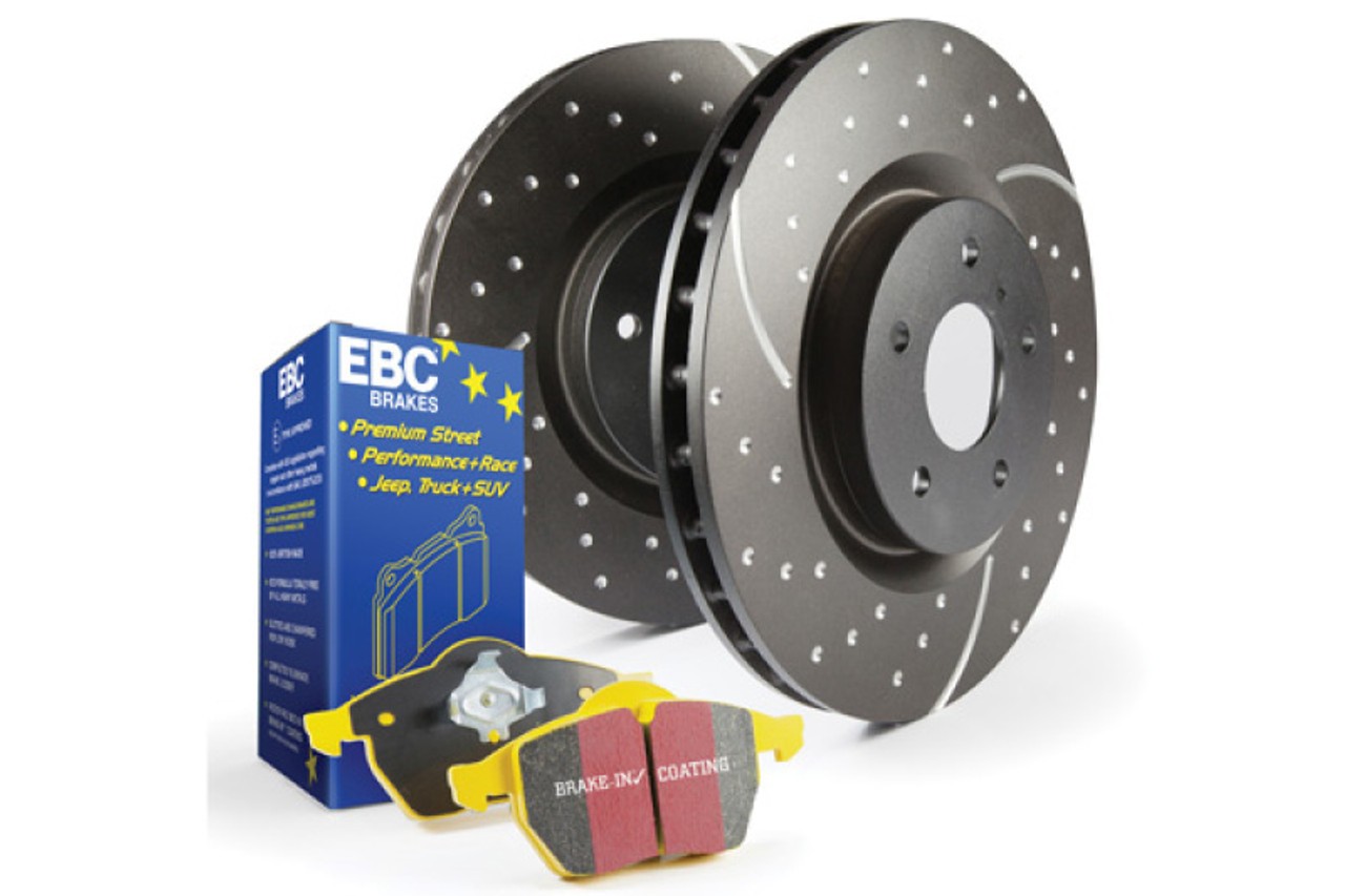 EBC S5KR1858 Yellowstuff Brake Pads & GD Rotors for 2015-2023 Subaru WRX