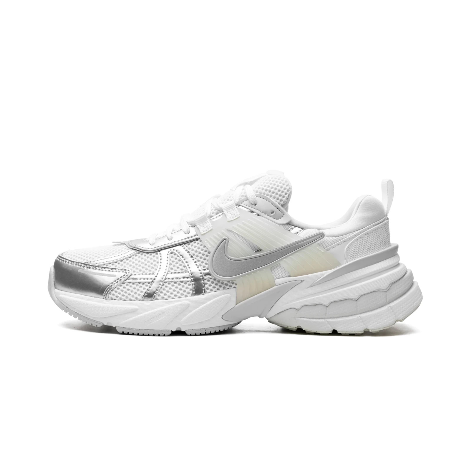 NEW Nike V2K Run Womens 8.5 Mens 7 White Cream Metallic Silver FD0736 Athletic