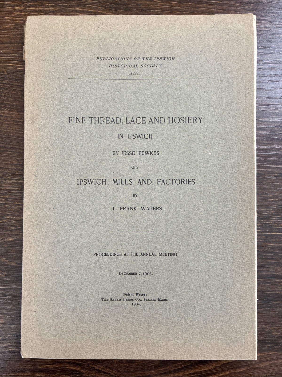 Fine Threads, Lace and Hosiery in Ipswich / Mills and Factories 1904 Historical Fine Threads, Lace and Hosiery in Ipswich / Mills and Factories 1904 Historical