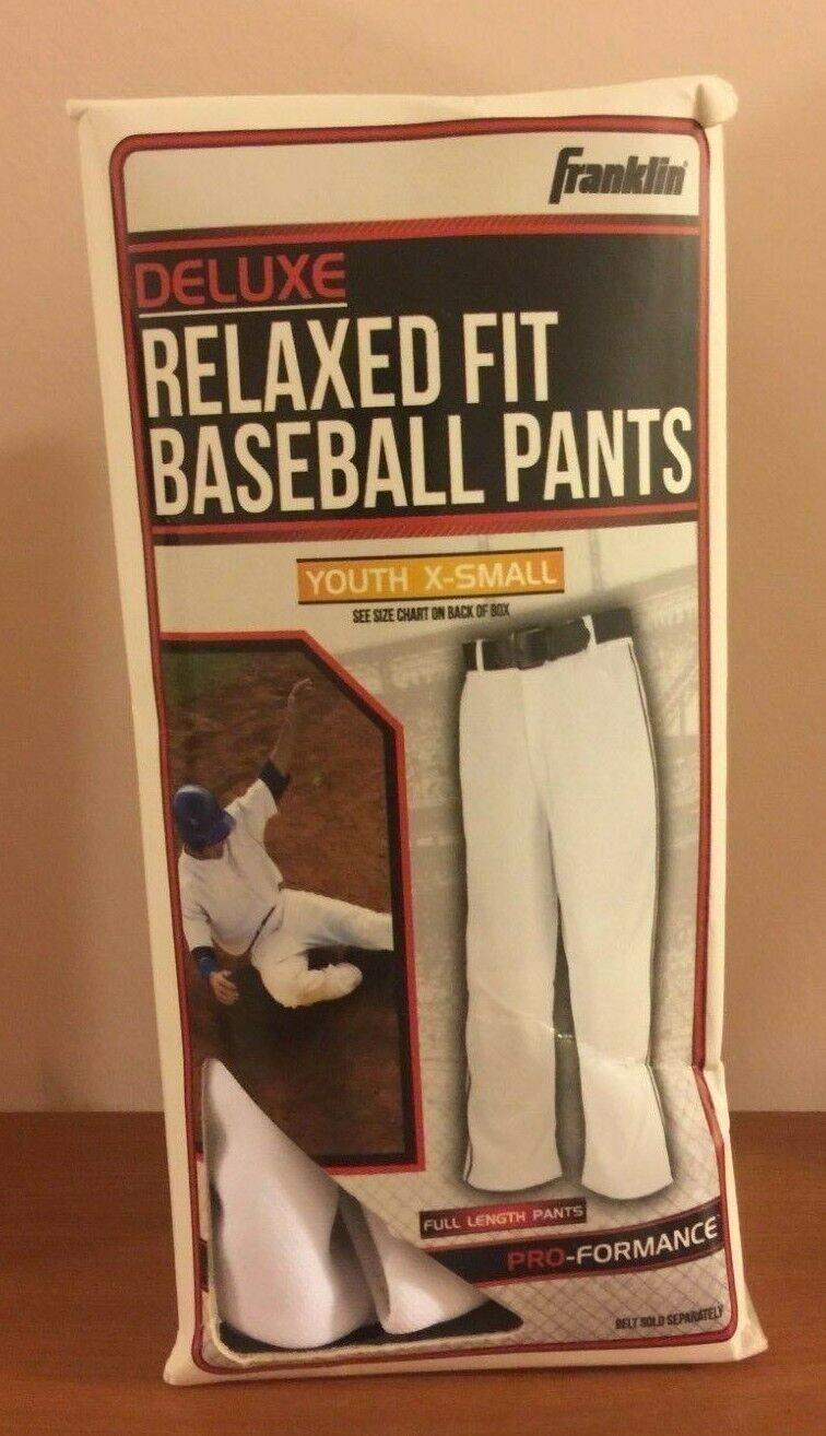 Brand New Boys Franklin Deluxe Baseball Softball White Pants size Youth X-Small Brand New Boys Franklin Deluxe Baseball Softball White Pants size Youth X-Small