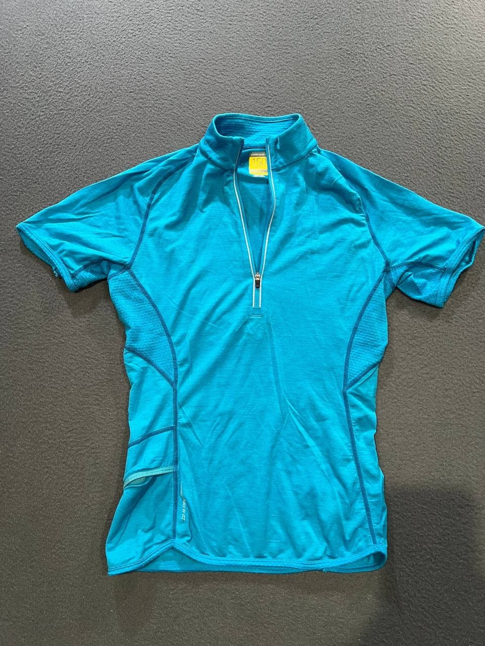 Icebreaker GT 150 Merino Wool Ultralite Women\'s 1/4 Zip Shirt Blue M A011168