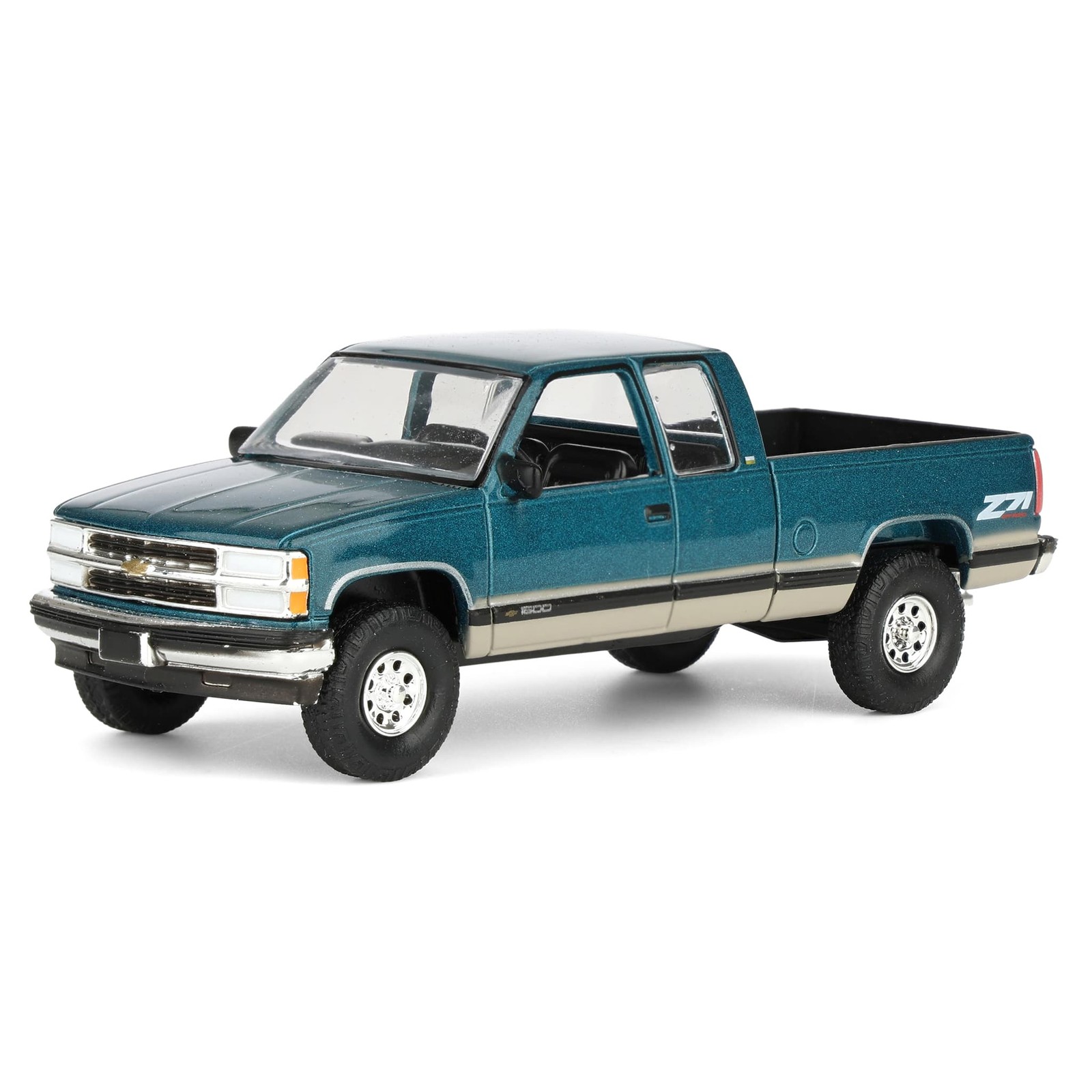 1/64 Lifted 1998 Chevrolet Silverado 1500 Extended Cab Pickup Truck, 51585-B