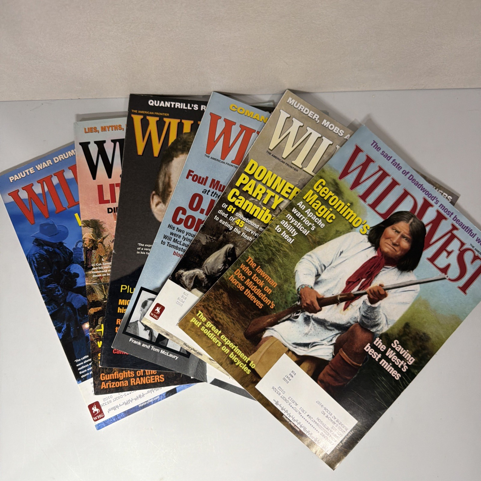 2013 WILD WEST MAGAZINES COMPLETE YEAR LOT OF 6 FULL YEAR  V9