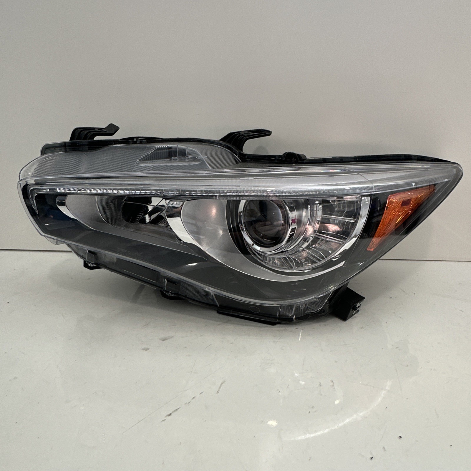 Fits 2014 - 2017 Infiniti Q50 Driver Left LH LED Headlight w/o Adaptive DEPO