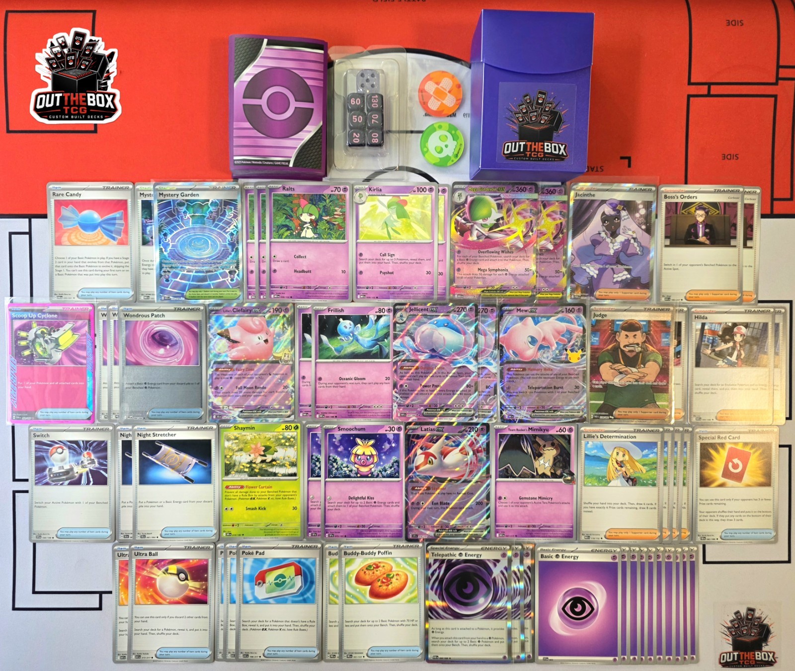 Mega Gardevoir Ex & Mew Ex Pokémon TCG - OutTheBoxTCG ELITE Custom Decks 