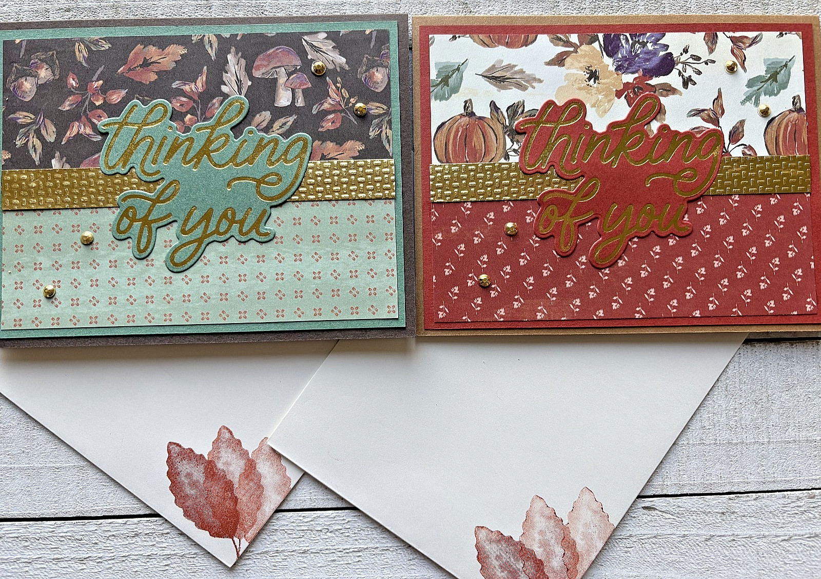 Stampin' Up Card Kit - AUTUMN OPULENCE - All Inclusive Set of 4 Cards