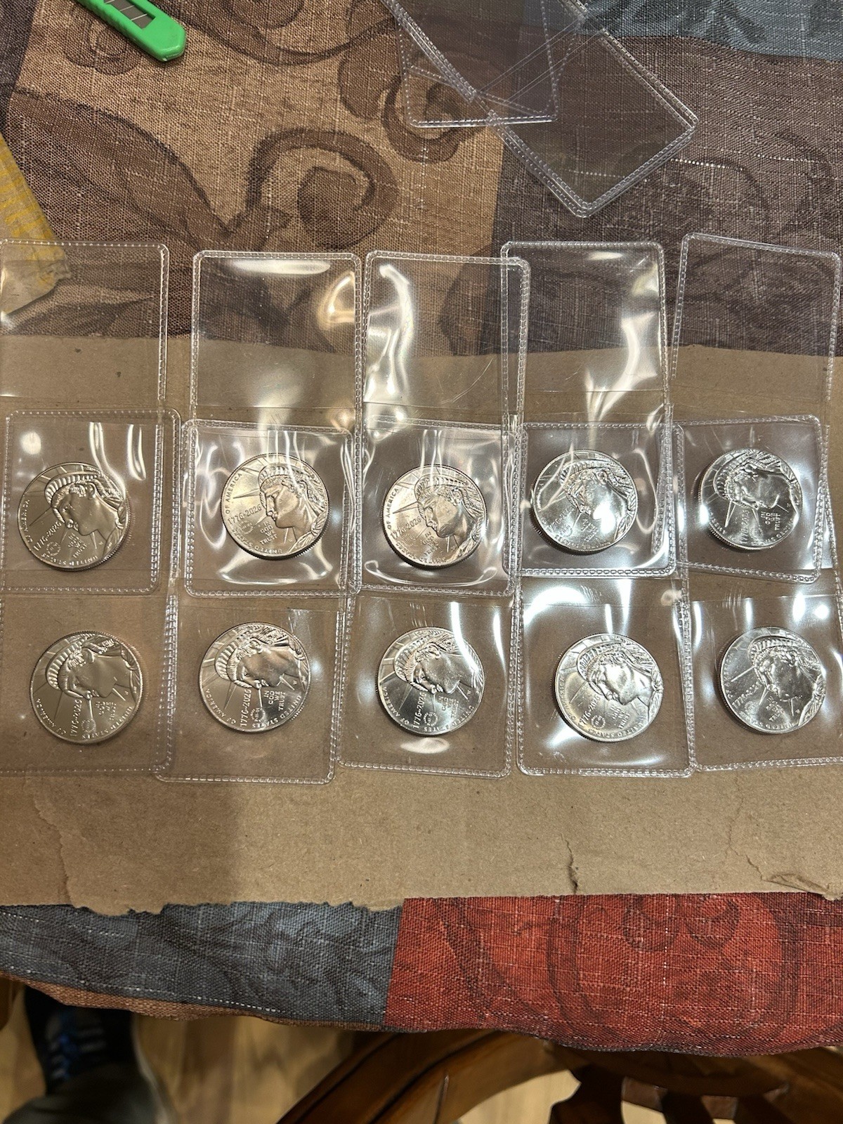 Lot Of 10-2026-W Enduring Liberty Half Dollar(50c) 9-11-01 Always Remember Privy