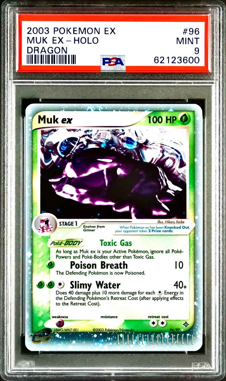 Muk EX HOLO EX DRAGON POKEMON MINT PSA 9