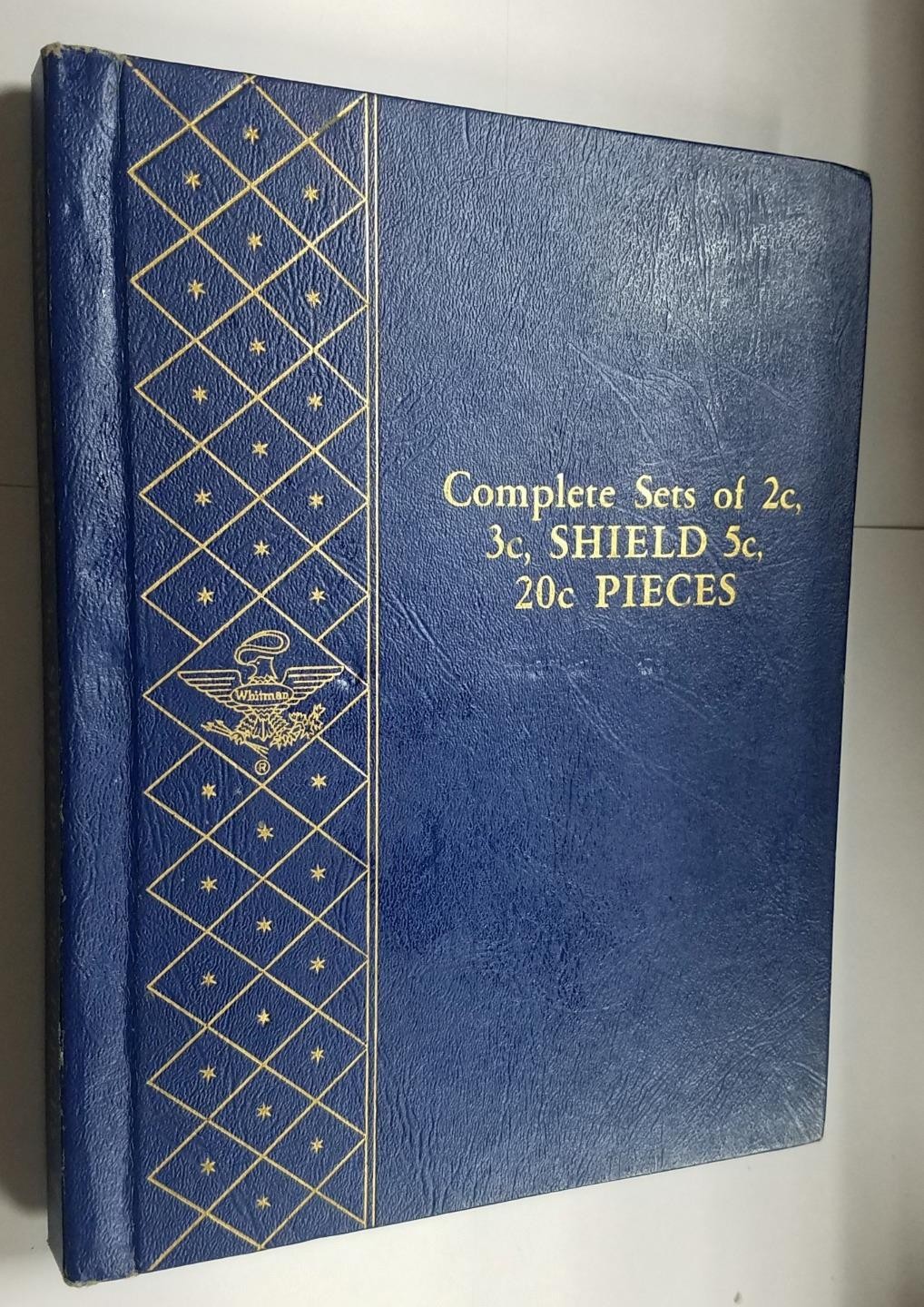 Whitman 9436 Complete Sets of 2c, 3c, SHIELD 5c, 20c PIECES | Coin Album | Used