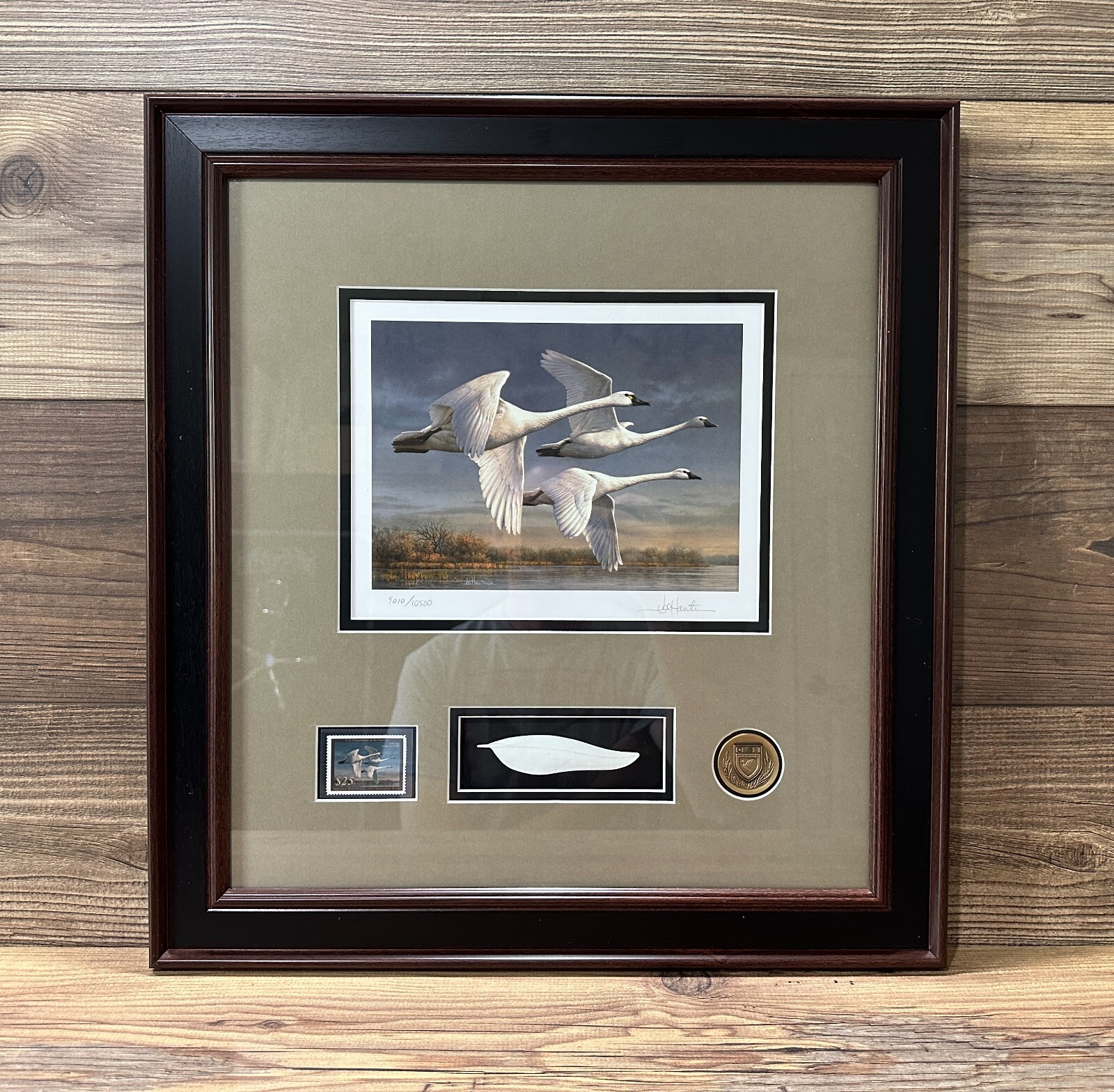 WTDstamps - RW90 2023 - Federal Duck Stamp Print **JOE HAUTMAN** NICELY FRAMED