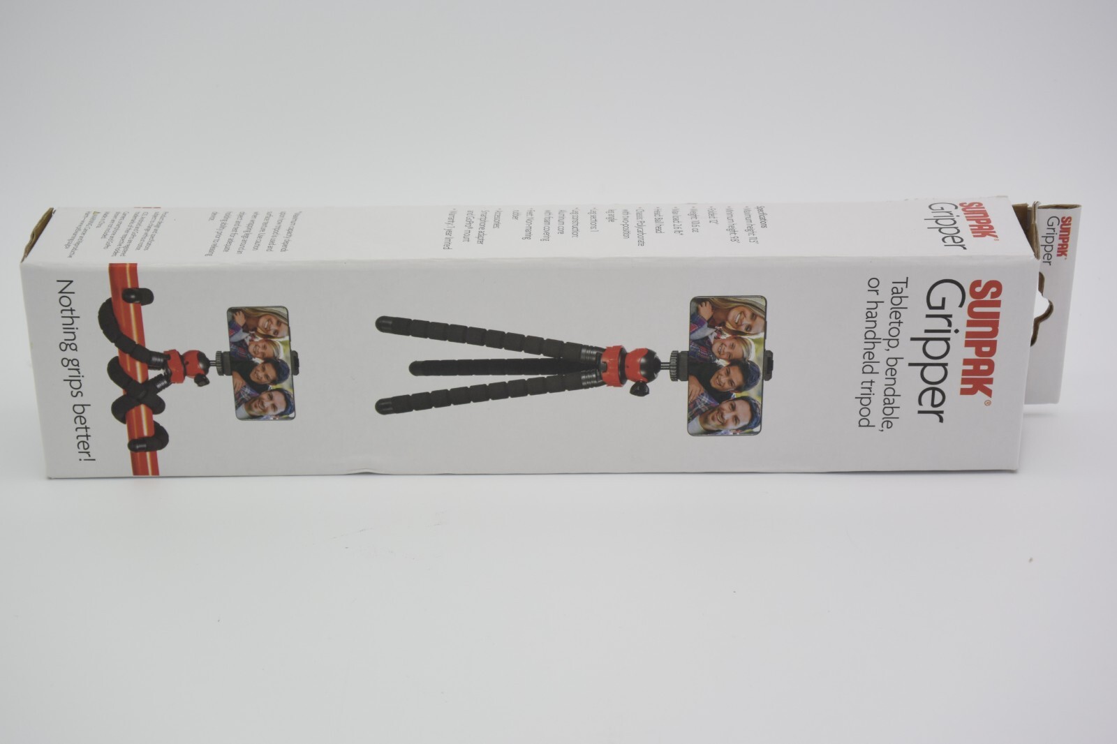 Sunpak Flexible Tabletop Tripod Bendable Legs for GoPro Camera Smartphone Black
