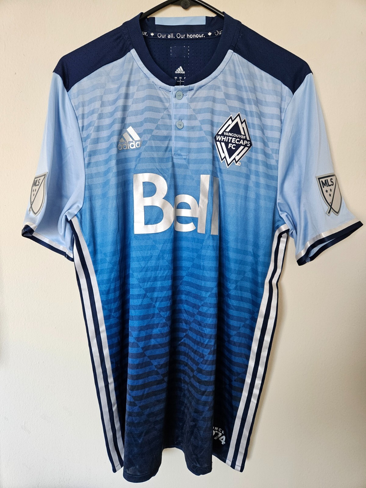 Vancouver Whitecaps -  Giles Barnes #9 - match worn shirt MLS Canada
