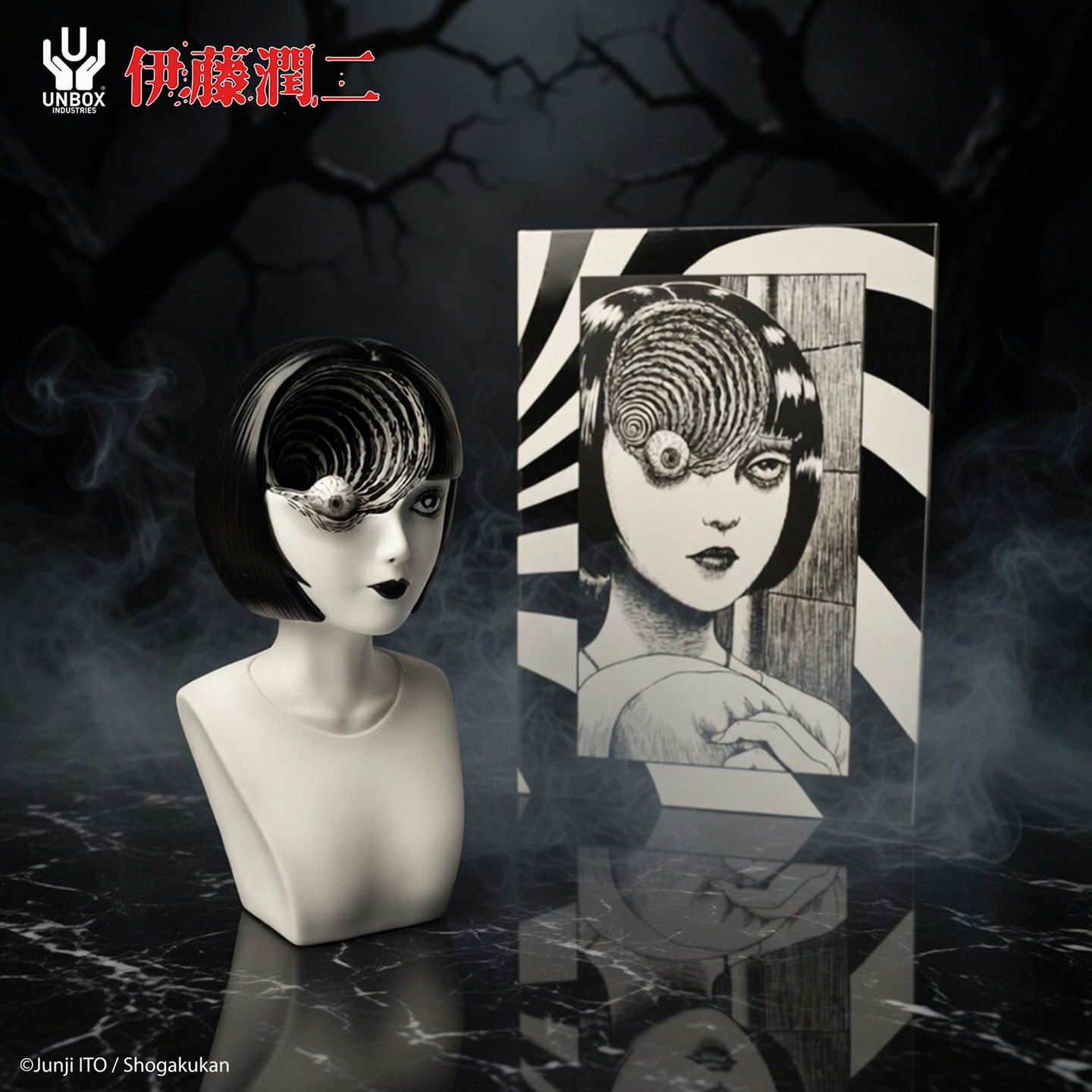 UNBOX Junji Ito Uzumaki: Kirie Goshima / Azami Kurotani Collectible Bust Figure