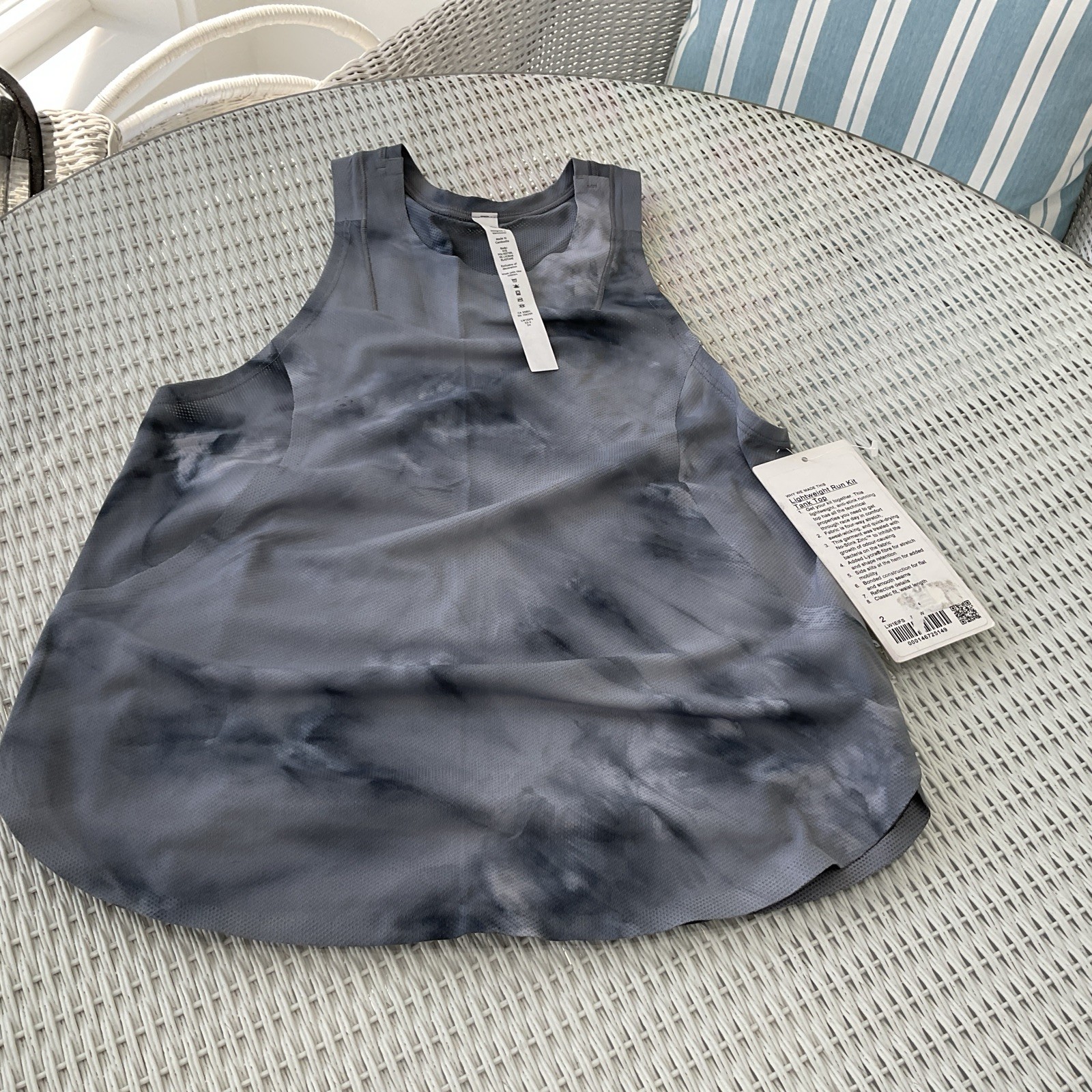 NEW Lululemon Tank Top Size 2 Grey  Lightweight Run Kit Quick Dry NWT
