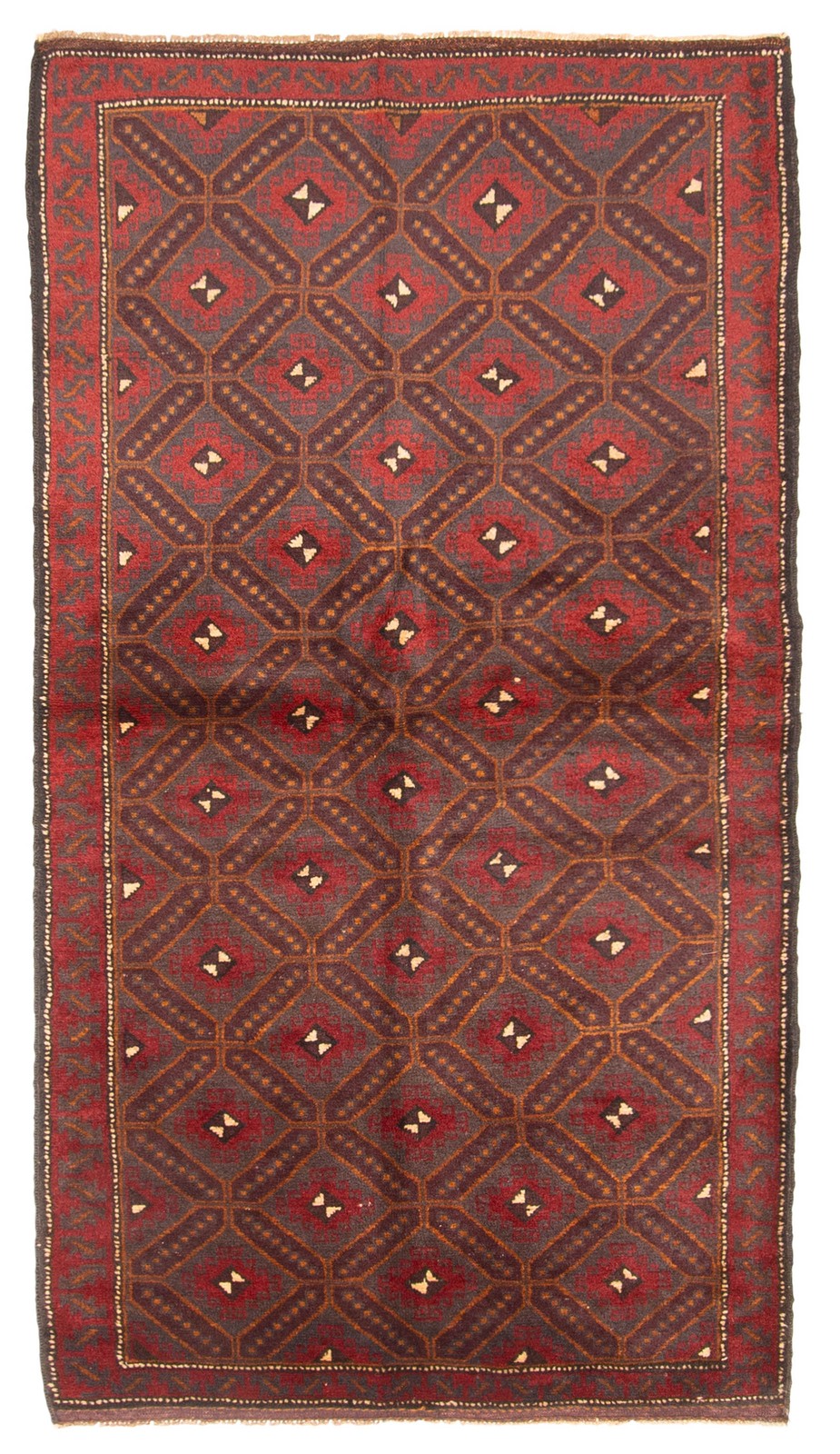 Vintage Traditional Hand-Knotted Area Rug 3\'3\