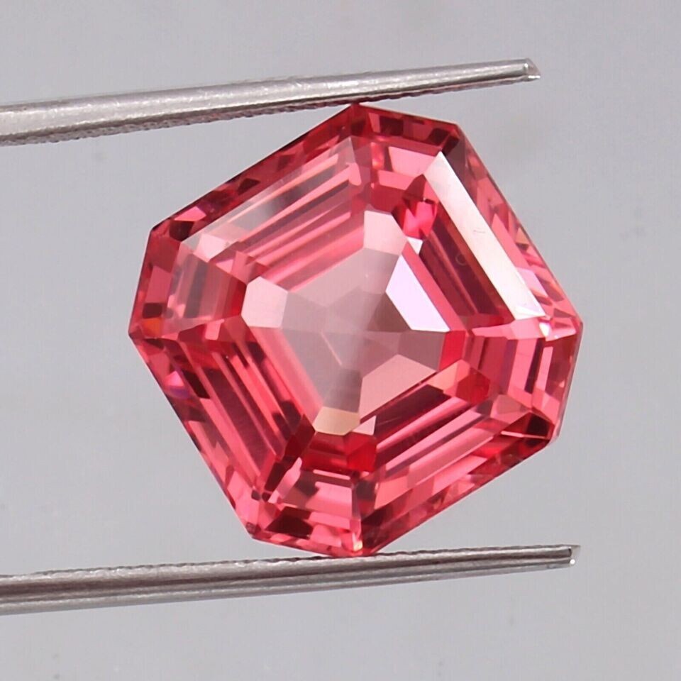 110 Ct Natural Ceylon Padparadscha Sapphire Asscher Cut Loose Certified Gemstone