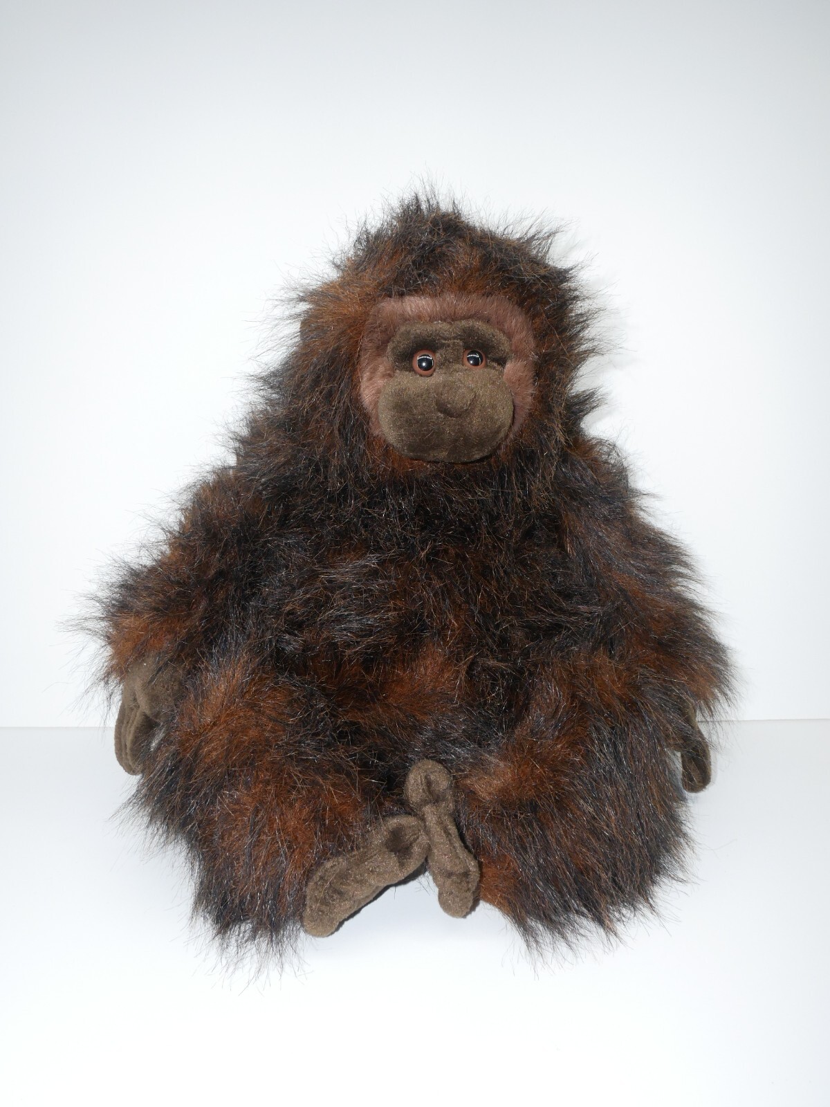 VTG Peeper Pals Brown Gorilla Ape Furry 14 Inch Plush Stuffed Animal