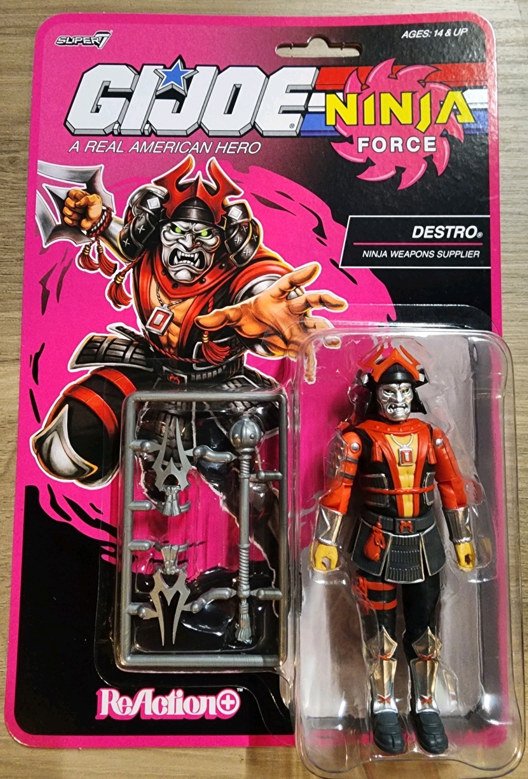 Super7 GI Joe Reaction Ninja Force DESTRO 3.75