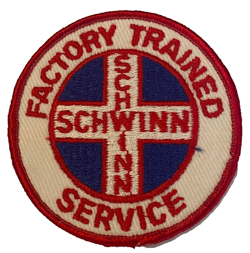 Schwinn Factory Trained Service Technician Dealer Employee Uniform Patch 1 Schwinn Factory Trained Service Technician Dealer Employee Uniform Patch 1