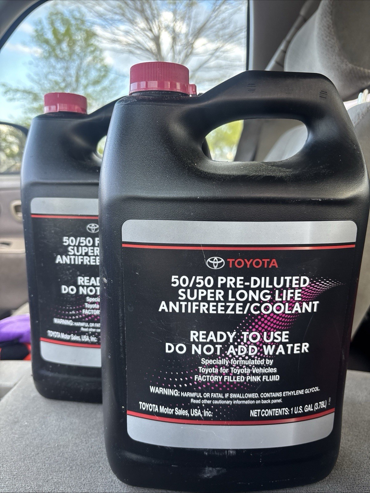 OEM Toyota Lexus Super Long Life Pink Antifreeze Coolant 50/50 Prediluted 2 PACK OEM Toyota Lexus Super Long Life Pink Antifreeze Coolant 50/50 Prediluted 2 PACK