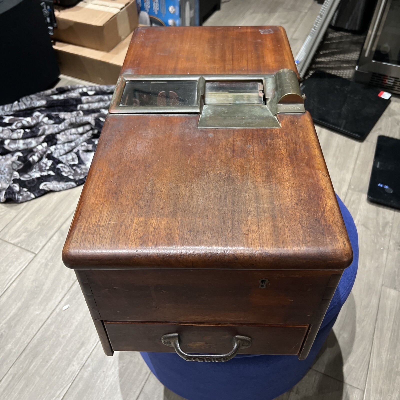 Antique O\'Brien\'s Self Closing Till - Made in England