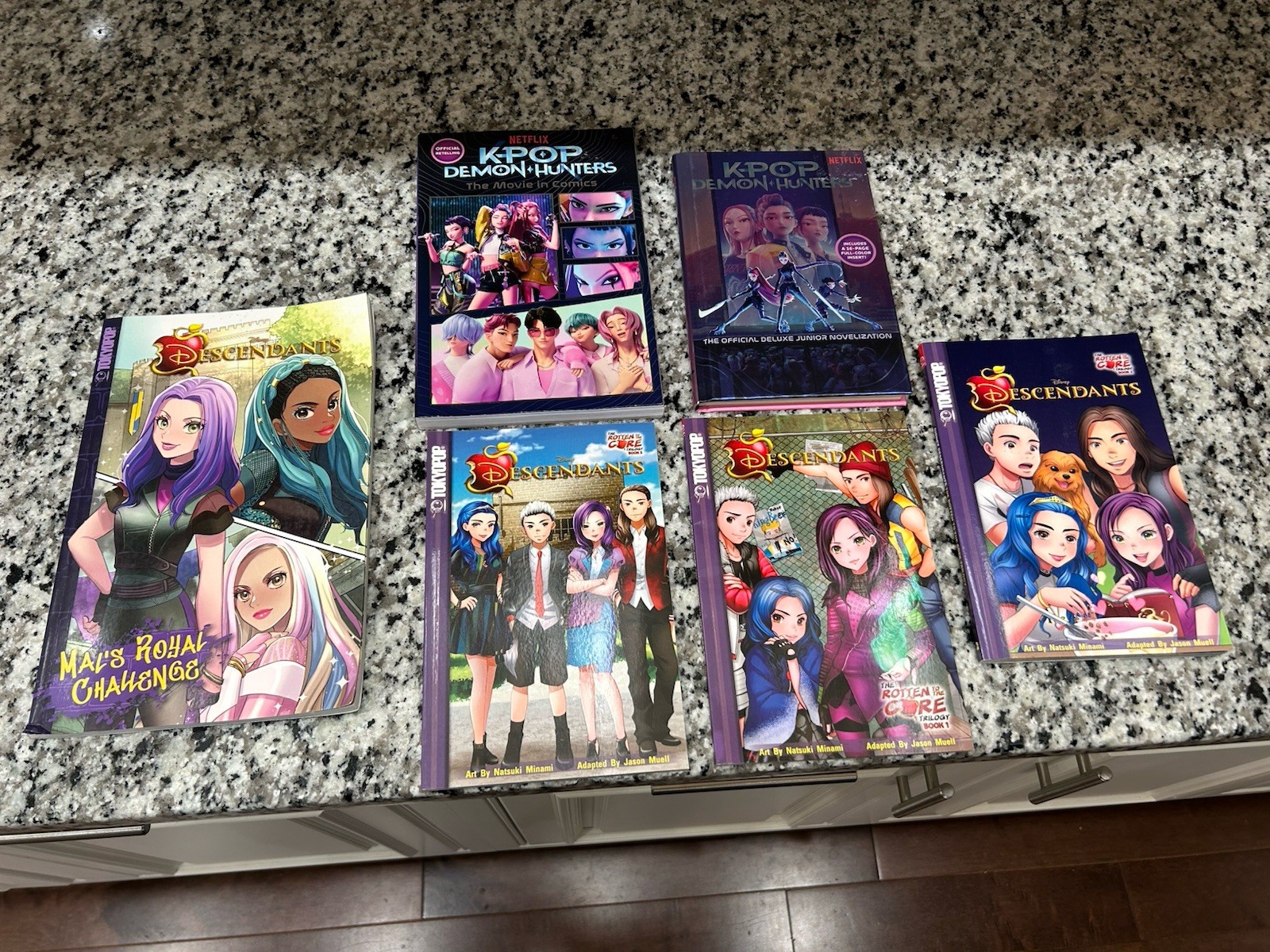 Disney Descendants & K-Pop Demon Hunters Book Lot