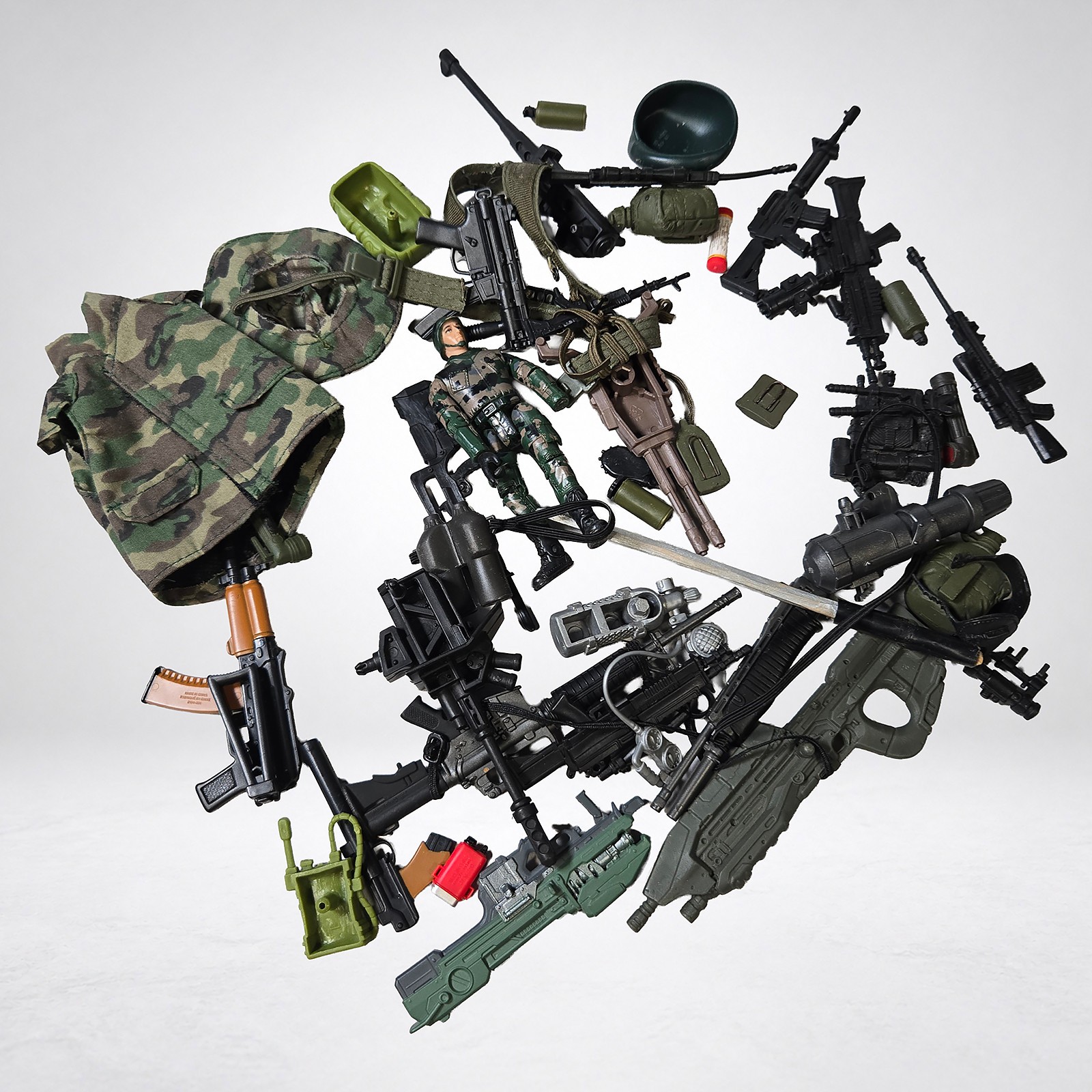 Lot Weapons Gear Clothes 1 6 Scale for Military Action Figure 12in Soldiers