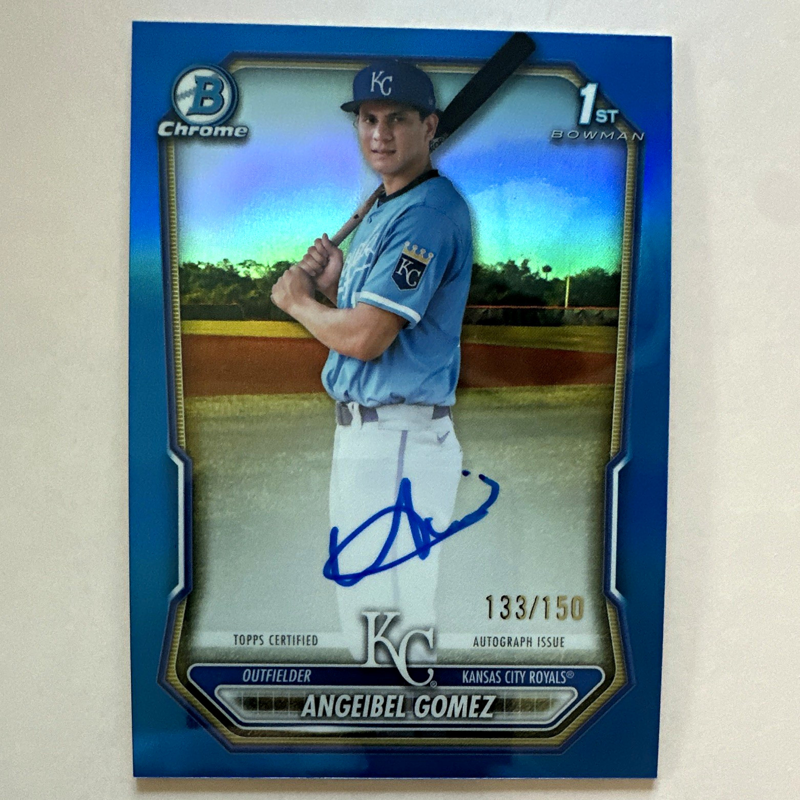 2026 Bowman Chrome 1st Bowman Auto Angeibel Gomez True Blue Auto CPA-AG🔥#/150🔥