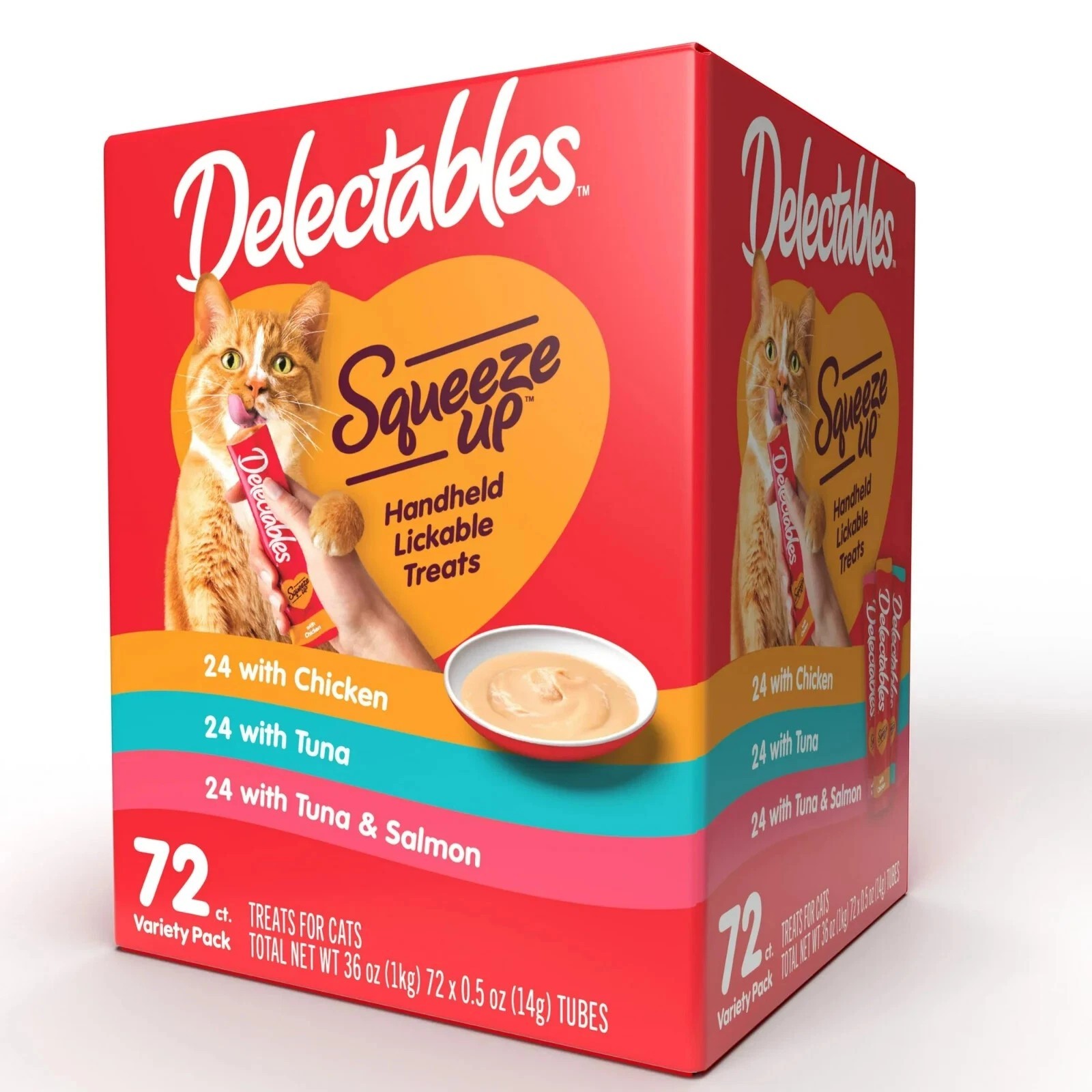 Hartz Delectables Squeeze Up Interactive Lickable Cat Treat (Pack of 72) -...