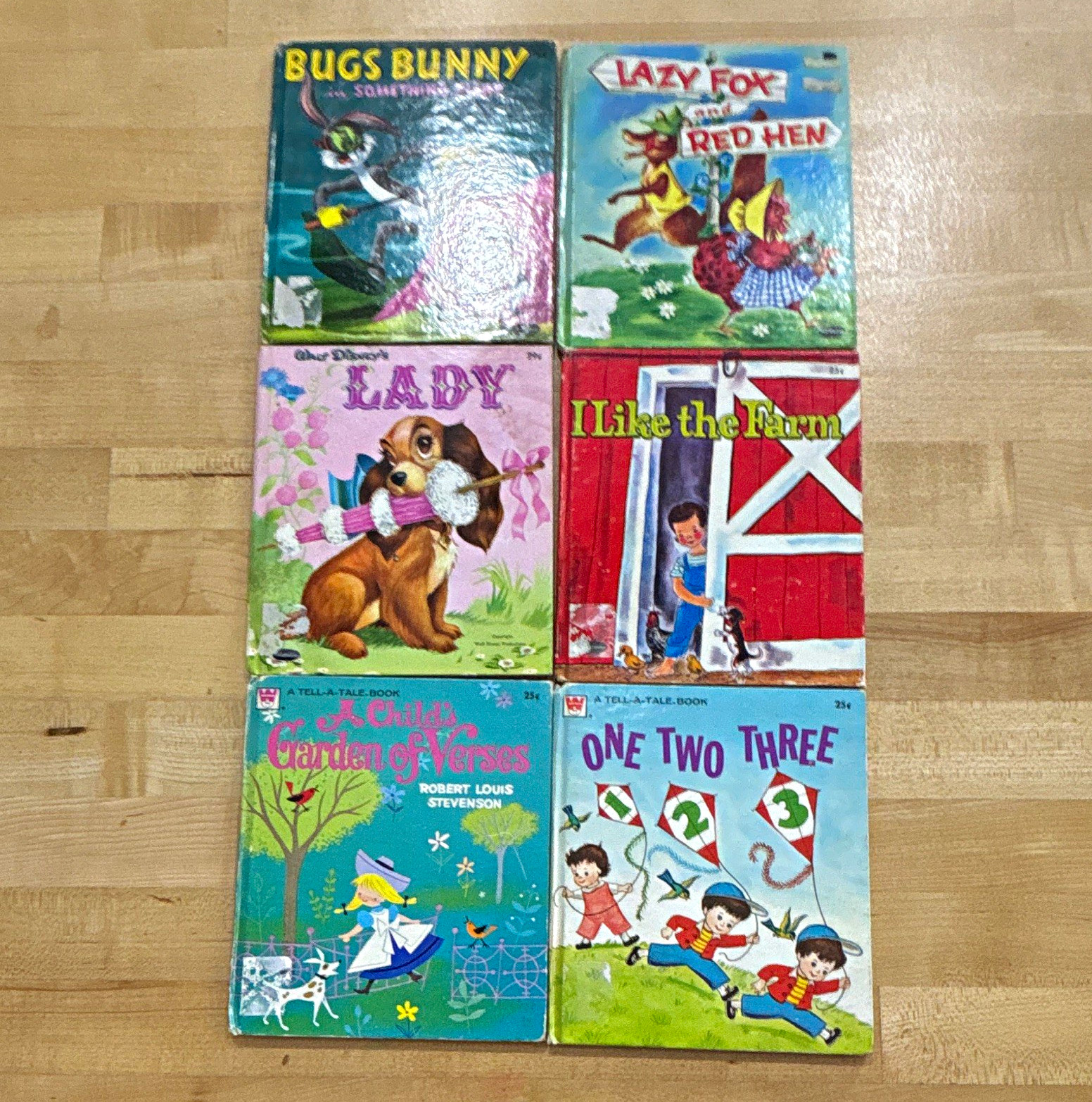 VINTAGE Whitman Tell-a-Tale Books Lot of 6 Hardcover Illustrated 1960-1970