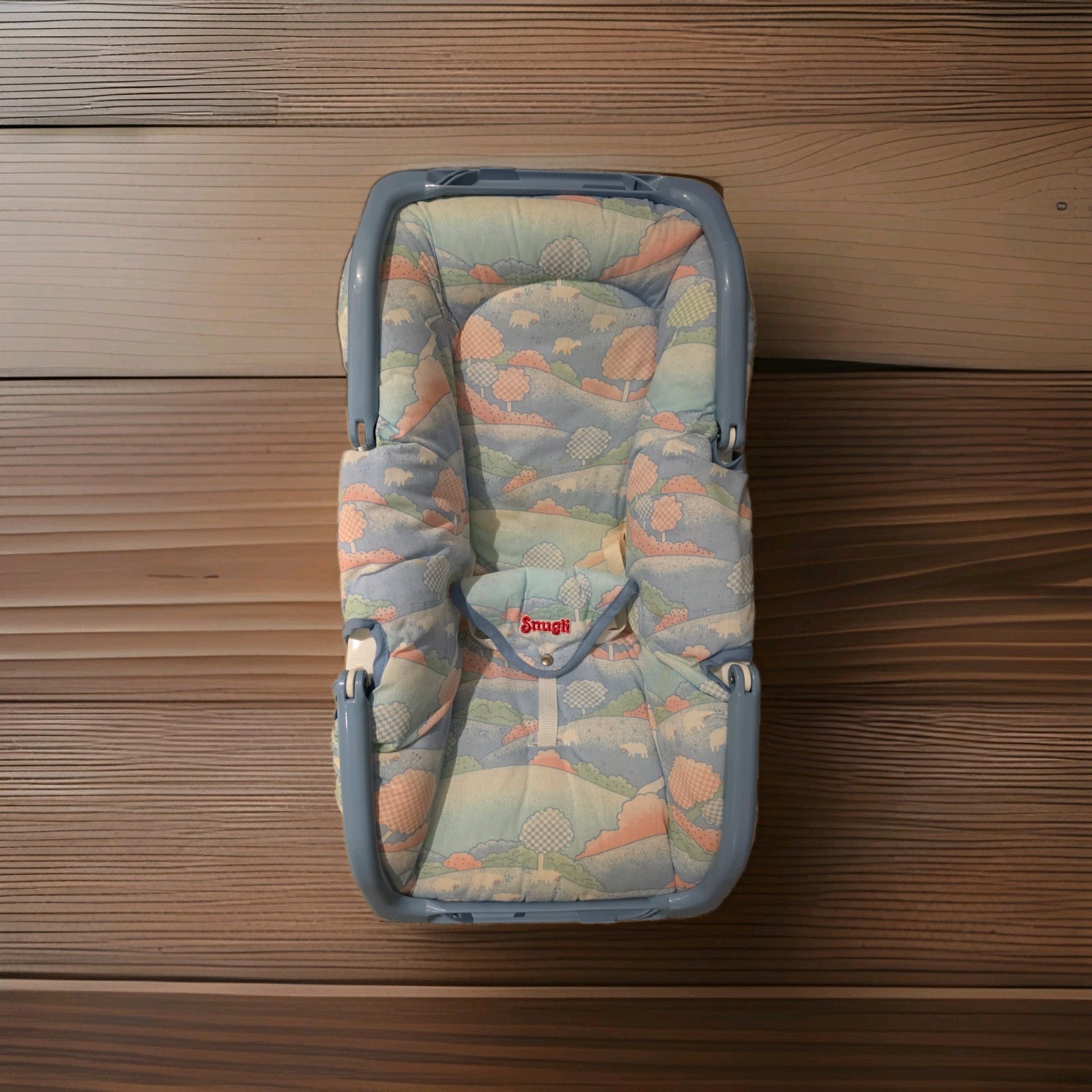 Vintage SNUGLI Pastel Baby/Reborn Carrier Infant Bounce And Cuddle Baby Seat Vintage SNUGLI Pastel Baby/Reborn Carrier Infant Bounce And Cuddle Baby Seat