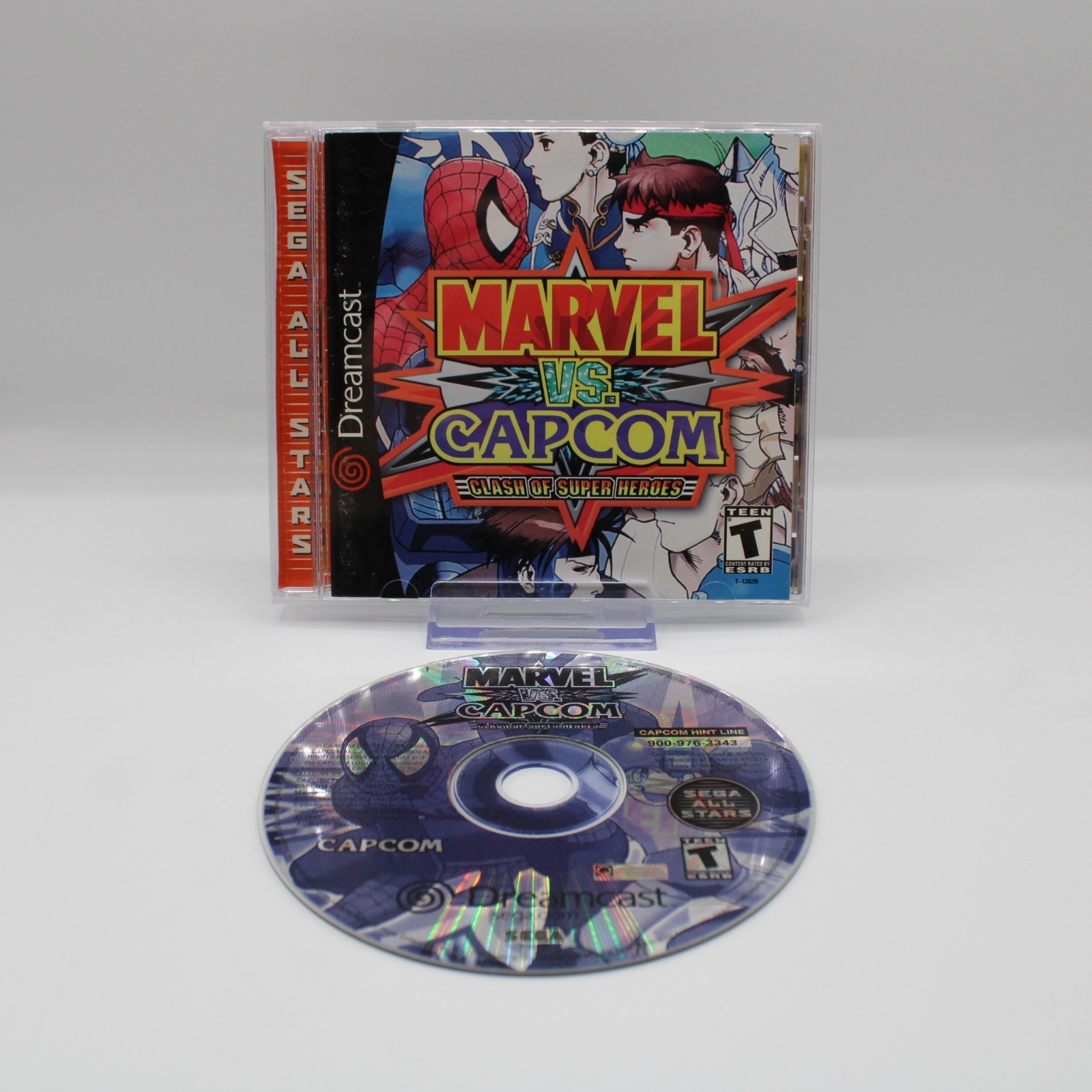 *Mint* Marvel vs. Capcom Clash of Super Heroes (Sega Dreamcast) CIB W/ Manual