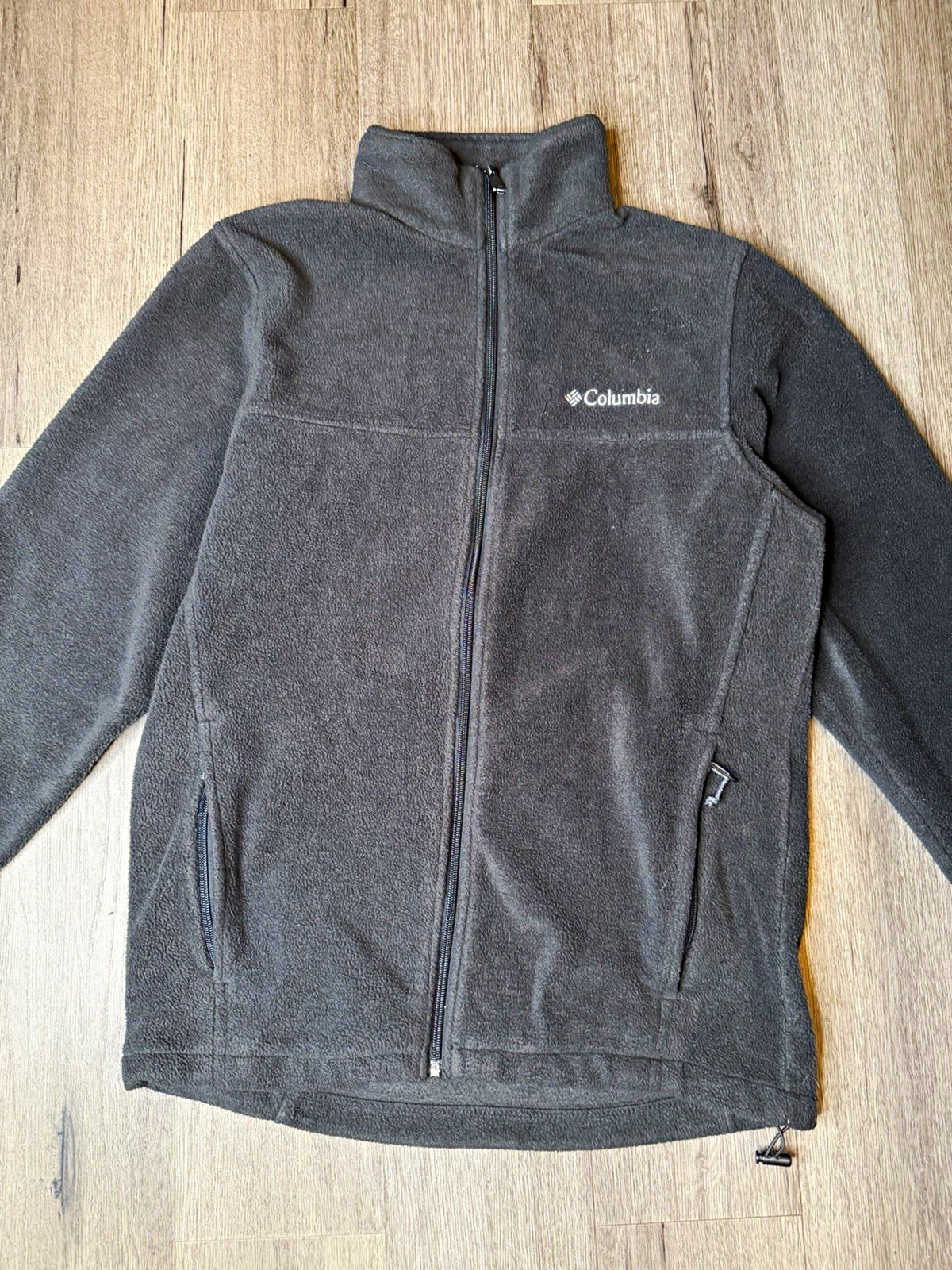 Columbia Women’s Black Full Zip Fleece Jacket Stand-Up Collar Size S Columbia Women’s Black Full Zip Fleece Jacket Stand-Up Collar Size S