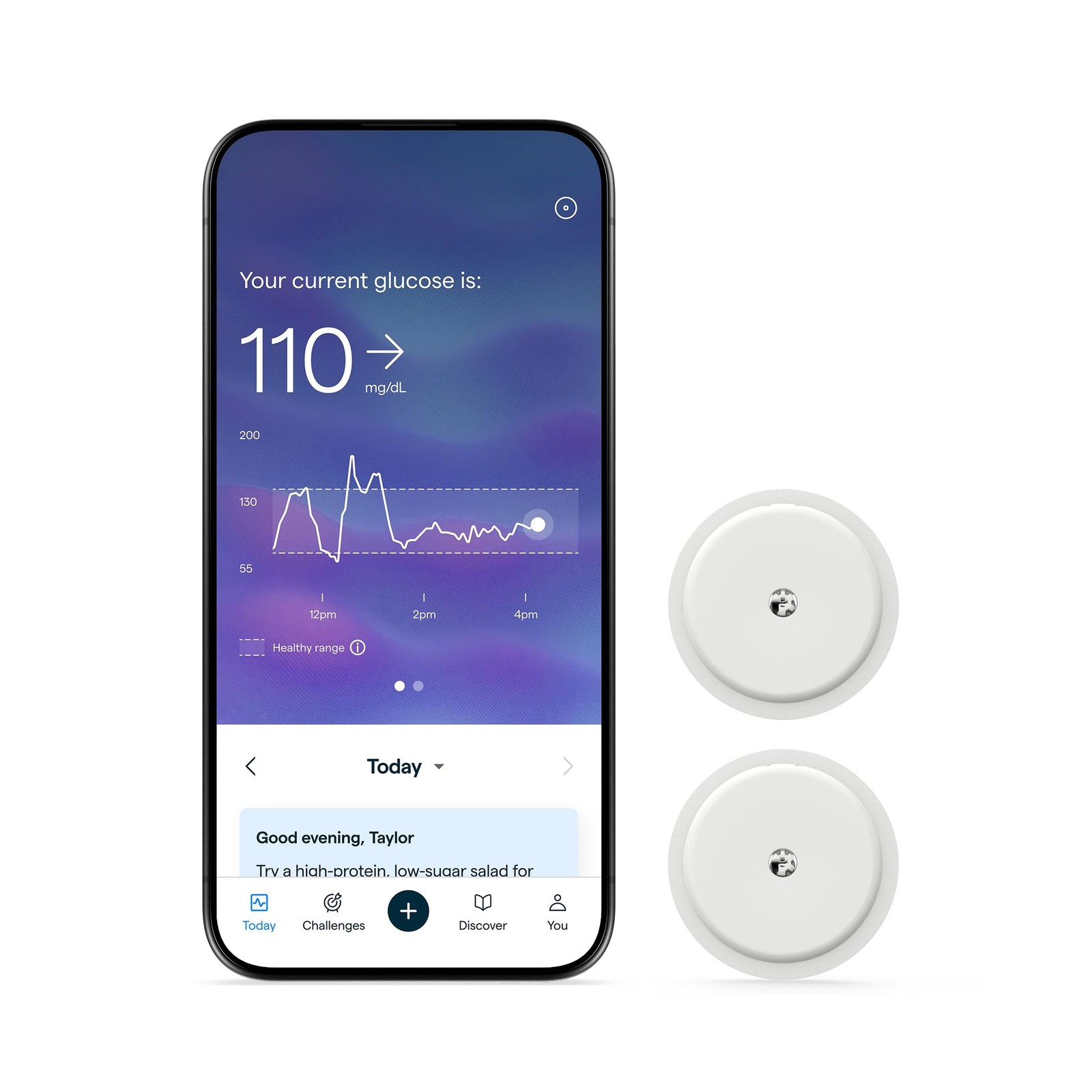 Lingo Continuous Glucose Monitor (CGM) 2-Pack 24/7 Tracking HSA/FSA No Rx