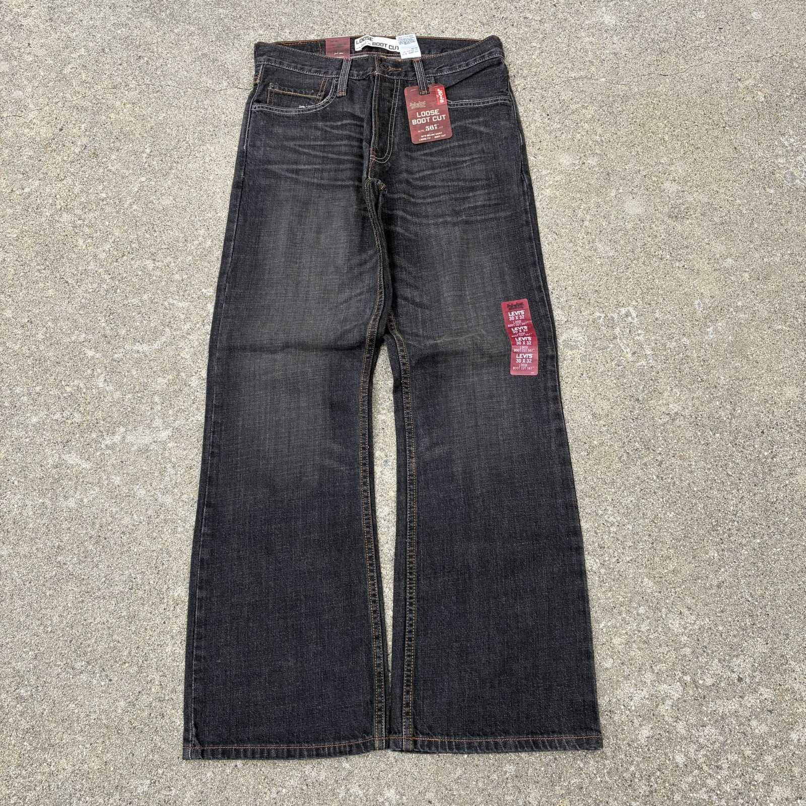 VTG Levi’s 567 Loose Boot Cut Black Jeans Men’s 30x32 DEADSTOCK VTG Levi’s 567 Loose Boot Cut Black Jeans Men’s 30x32 DEADSTOCK