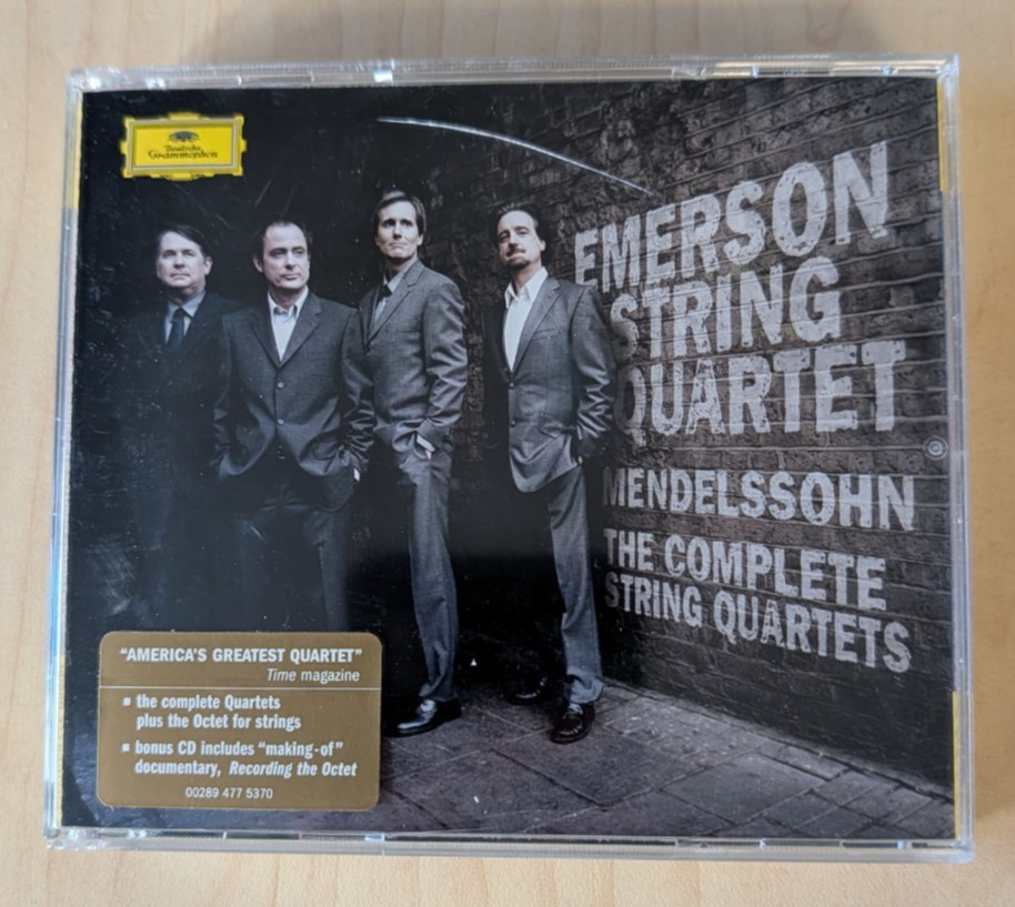Emerson String Quartet Mendelssohn: String Quartets 4-CD Set Deutsche Grammophon
