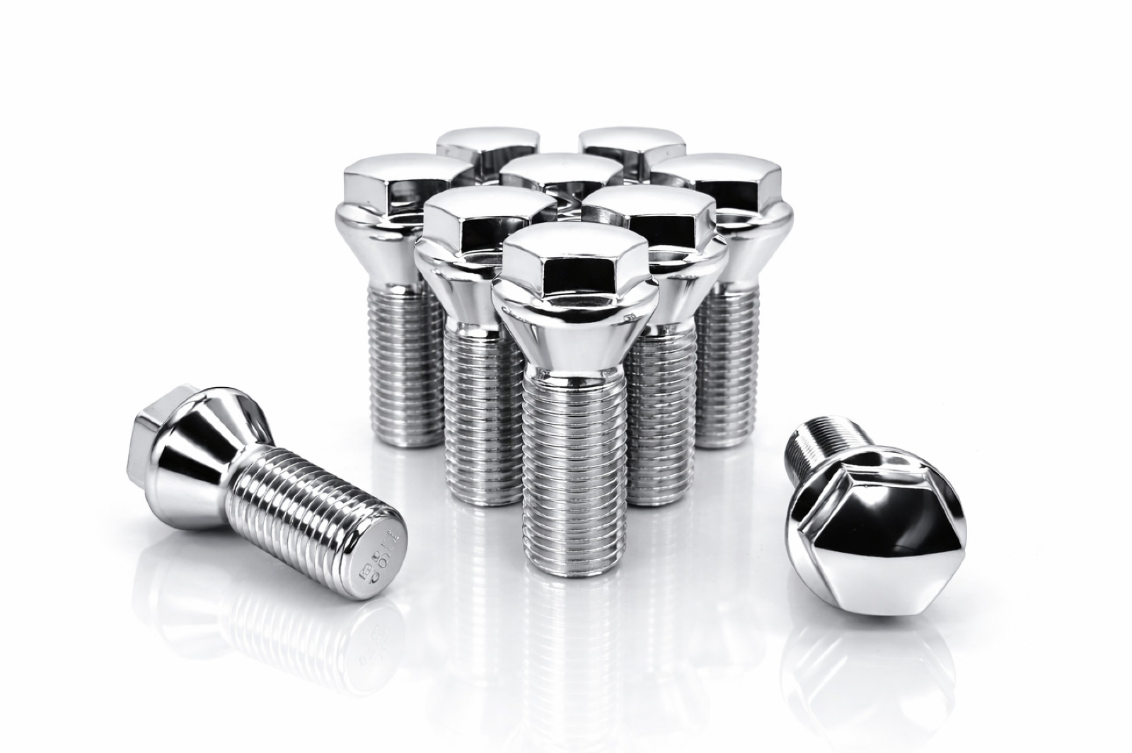 20 Pcs 12x1.25 Short Head 17mm Hex 26mm Shank Lug Bolts For Wheel Spacer Adapter