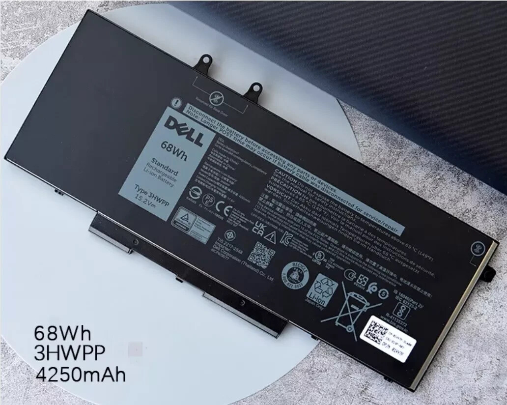 Genuine 68Wh 3HWPP Battery For Dell Precision 3541 3550 3551 Latitude 5411 5511