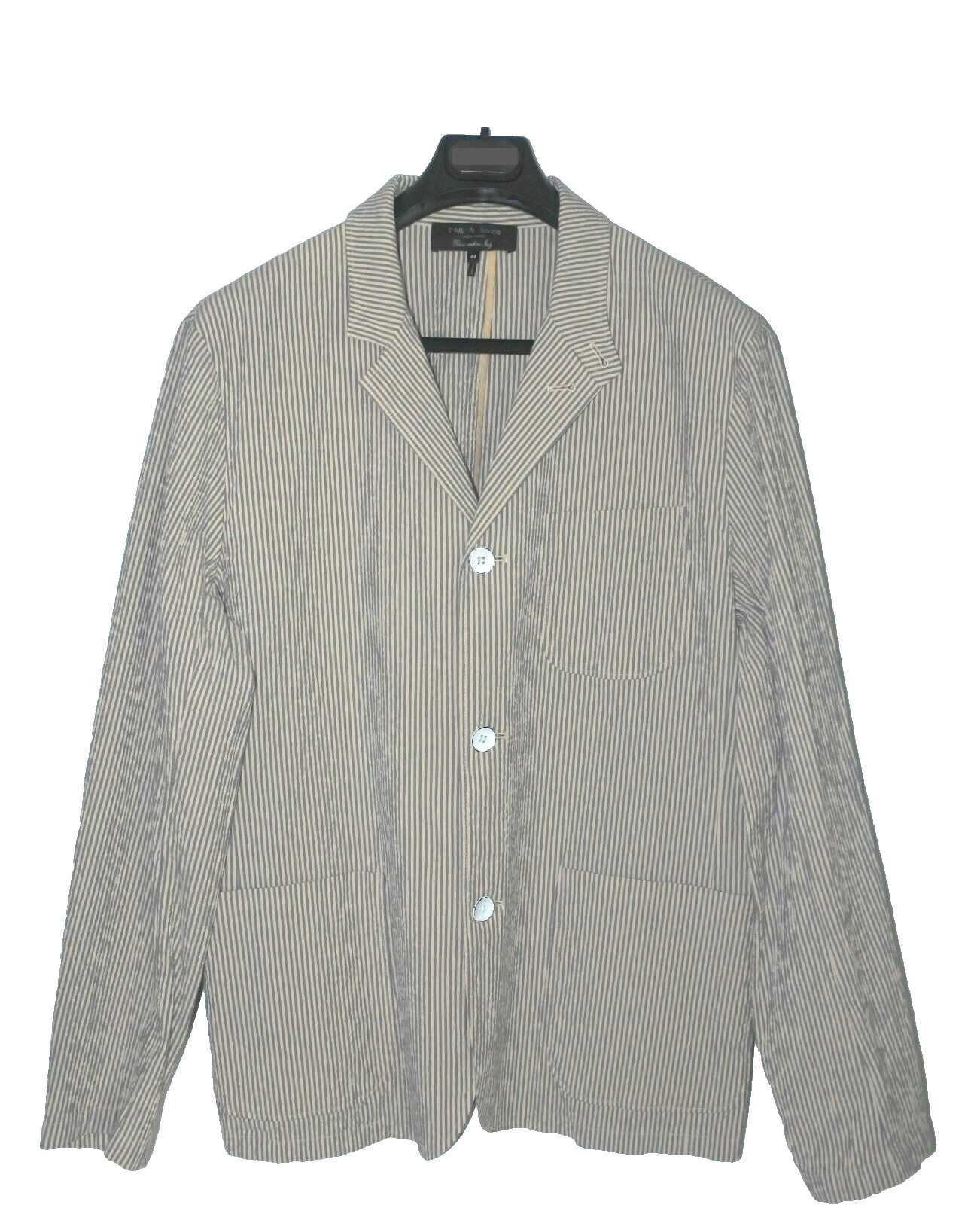 $595 NWOT Men\'s 44 Rag & Bone Stretch Seersucker Unlined Cotton/Elastane Blazer $595 NWOT Men\'s 44 Rag & Bone Stretch Seersucker Unlined Cotton/Elastane Blazer