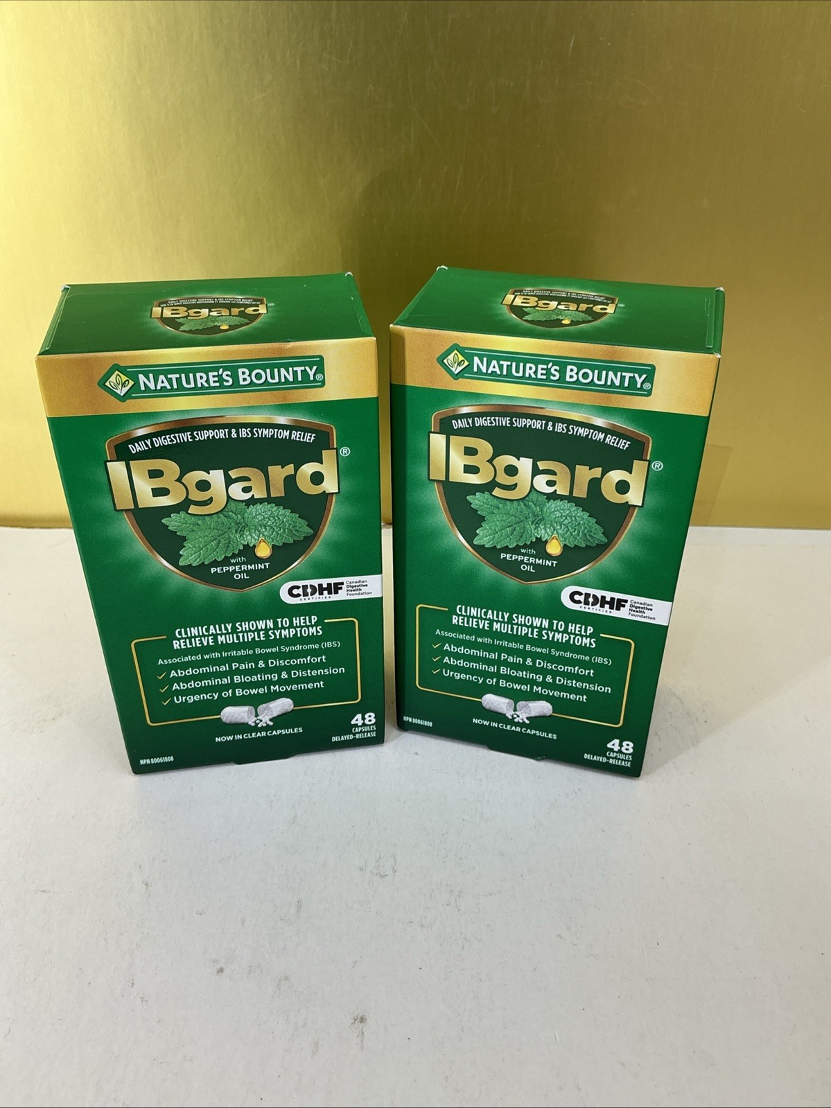 2 IBgard 48 X2= 96 Ct ABDOMINAL COMFORT EXP: 11/2026 2 IBgard 48 X2= 96 Ct ABDOMINAL COMFORT EXP: 11/2026