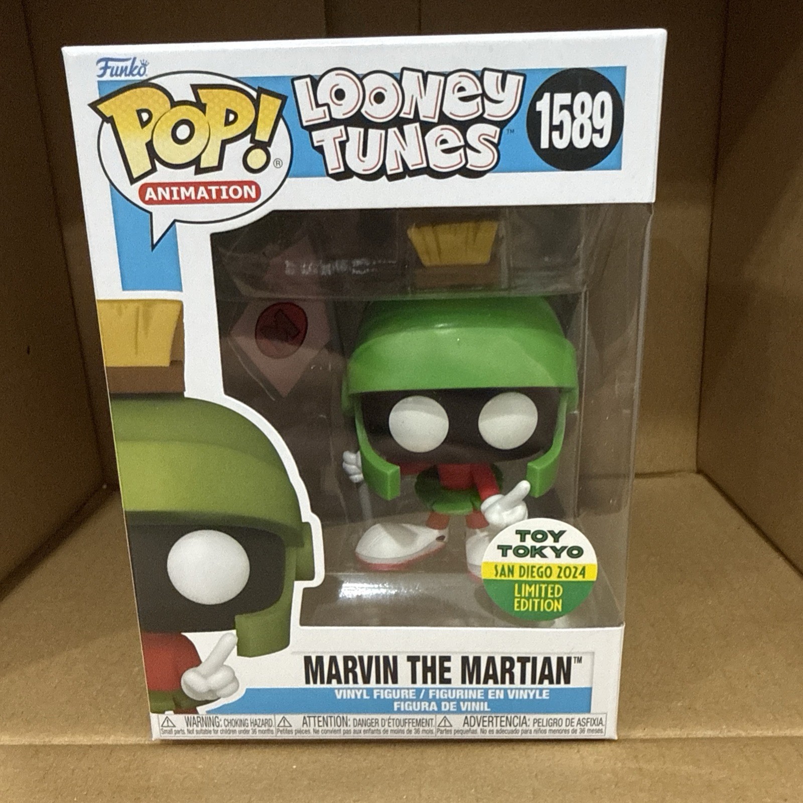 Funko Pop Looney Tunes Marvin the Martian #1589 Toy Tokyo SDCC 2024 LE
