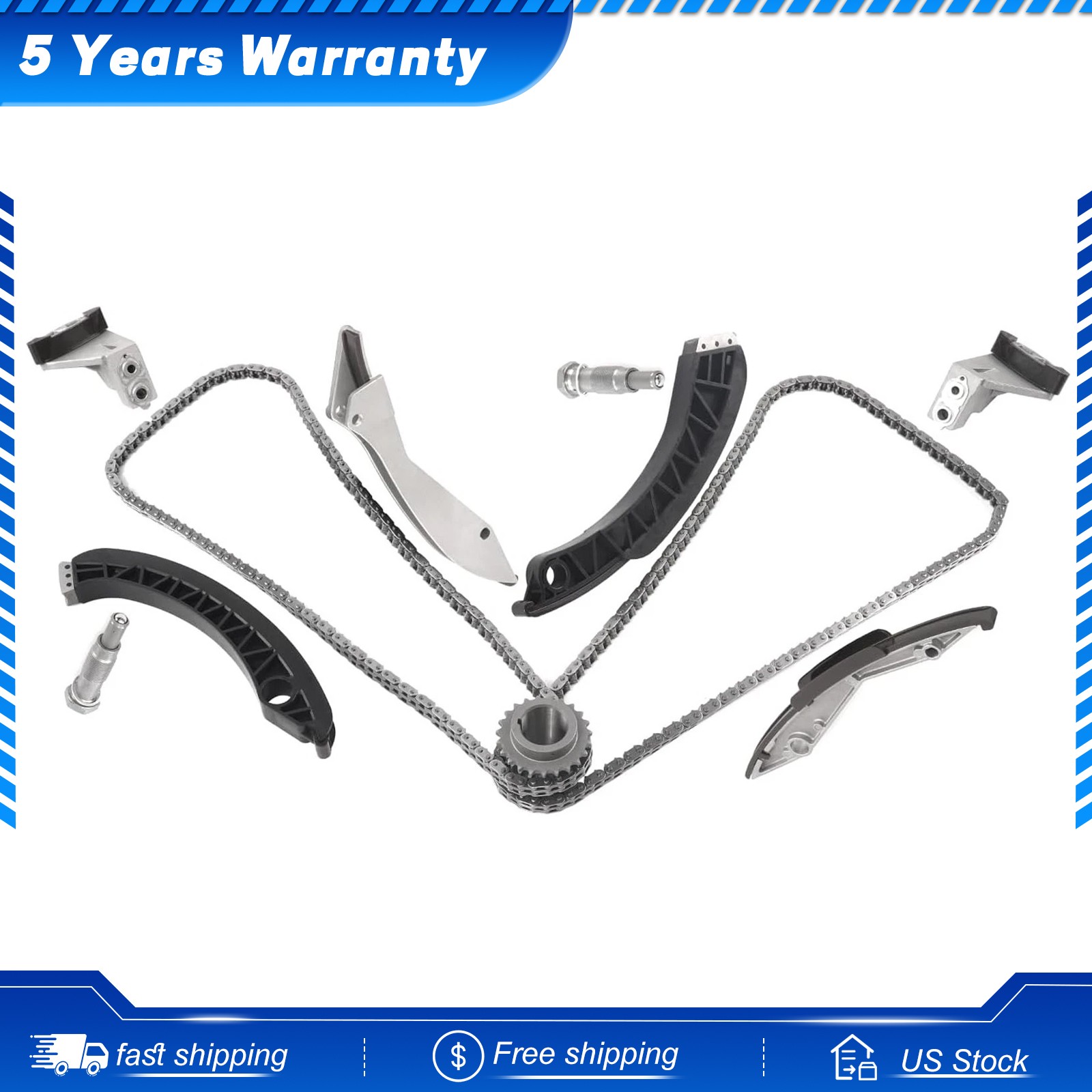 Timing Chain Kit fits 02-11 BMW Alpina B7 X5 750i 650i 550i 545i 4.4L 4.8L N62B
