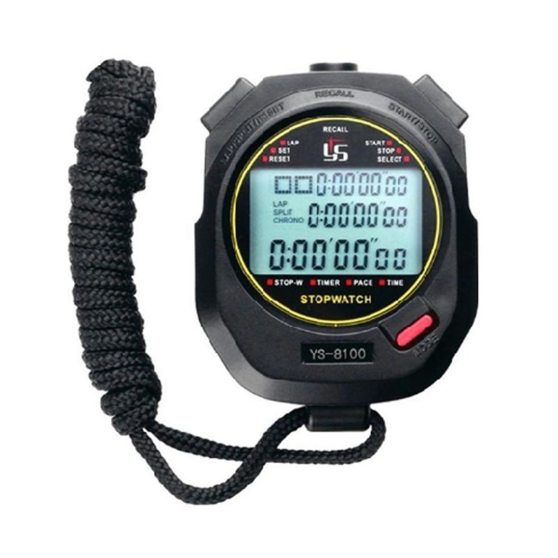 Temporizador de cronómetro YS Reloj de funcionamiento, Estilo: YS-810010 (Negro)