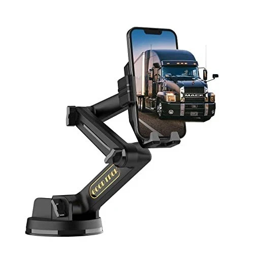 Truck Phone Holder Mount 16.9 Inch Long Arm Dashboard Windshield Suction Cup