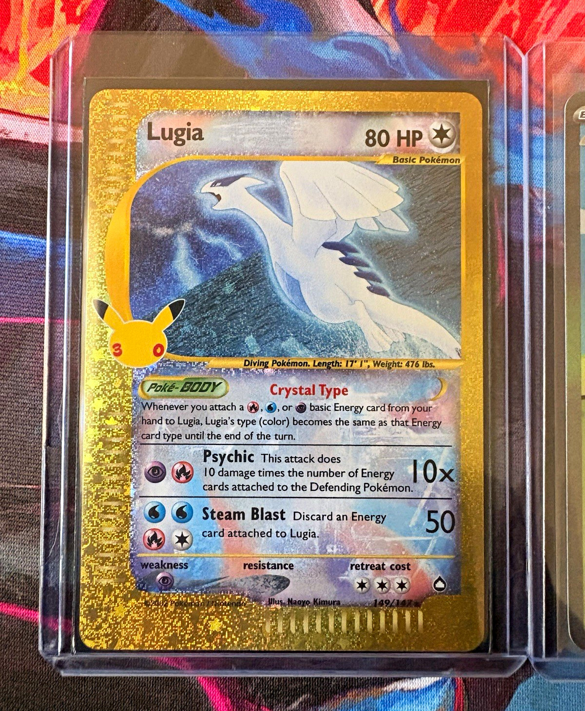 Pokemon TCG Crystal Lugia 30th Anniversary 