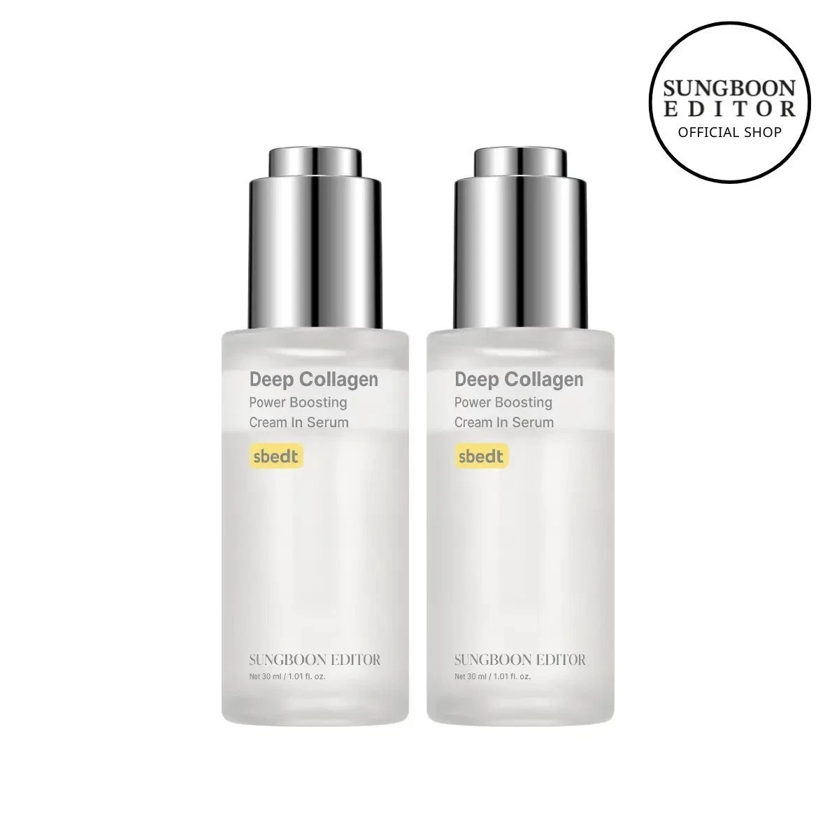2X New Sungboon Editor Deep Collagen Power Boosting Cream In Serum 30ml US Sell